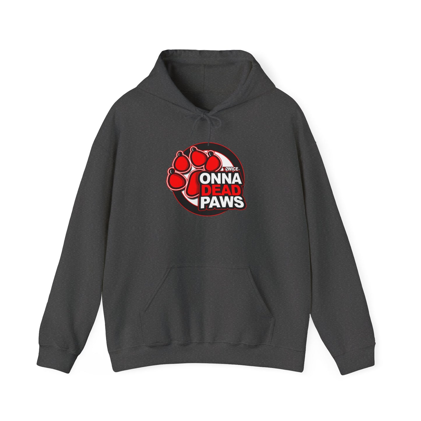 Classic Dead Paws Red Logo Hooded Sweatshirt