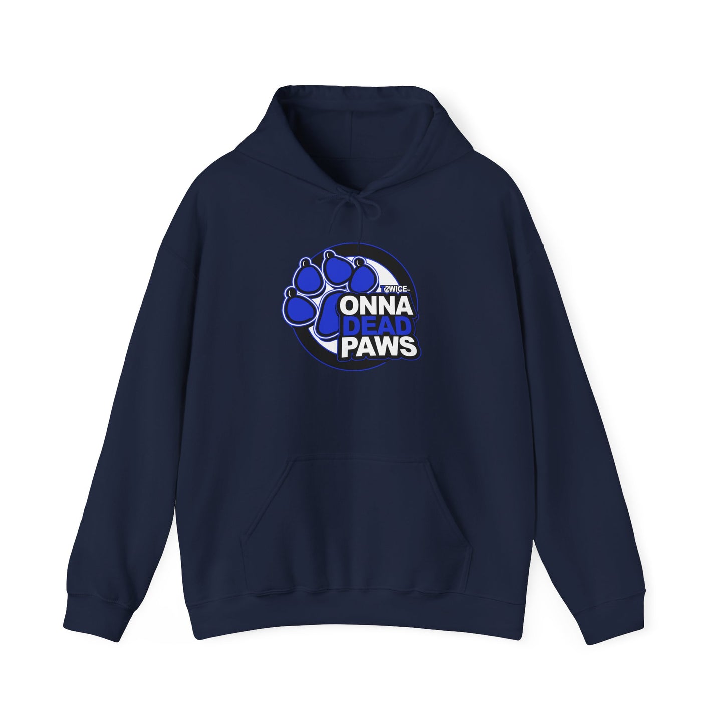 Classic Dead Paws Blue Logo Hooded Sweatshirt