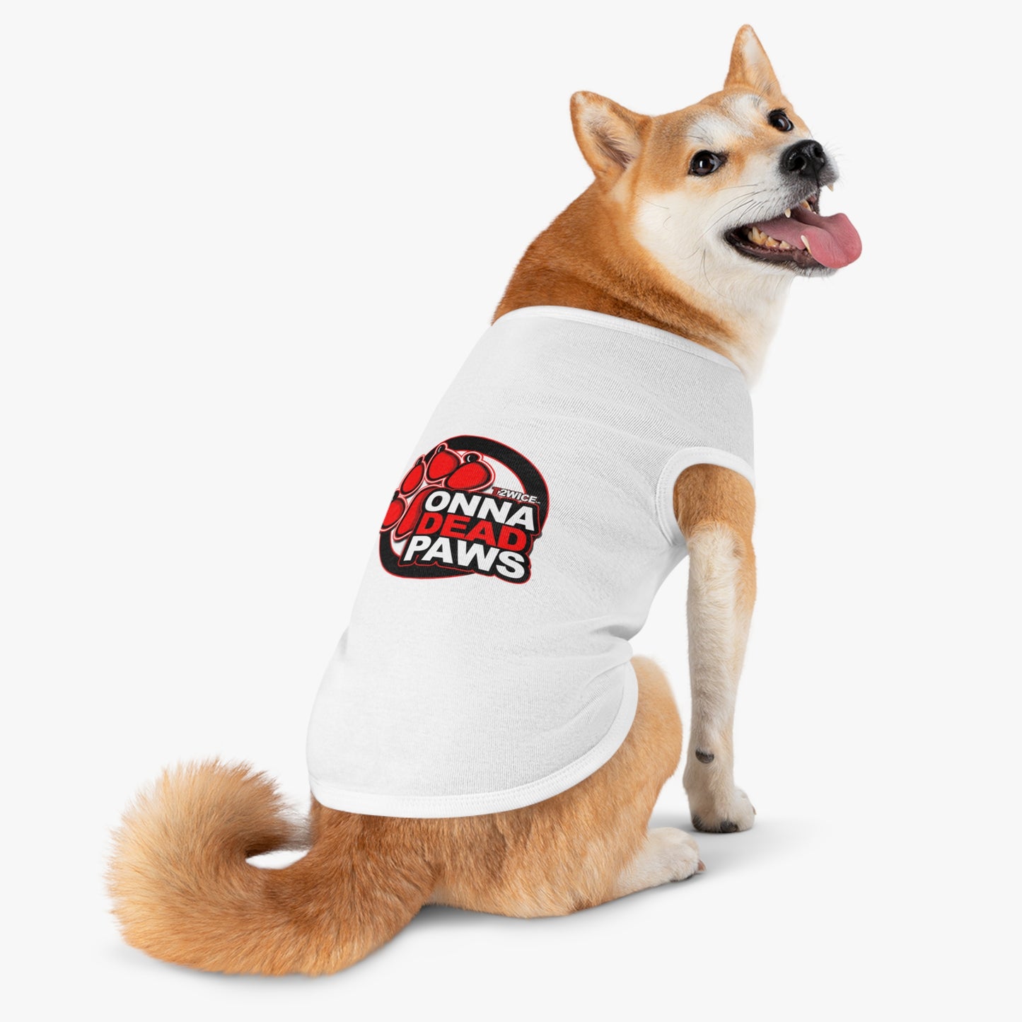 Dead Paws Red Logo Pet Tank Top