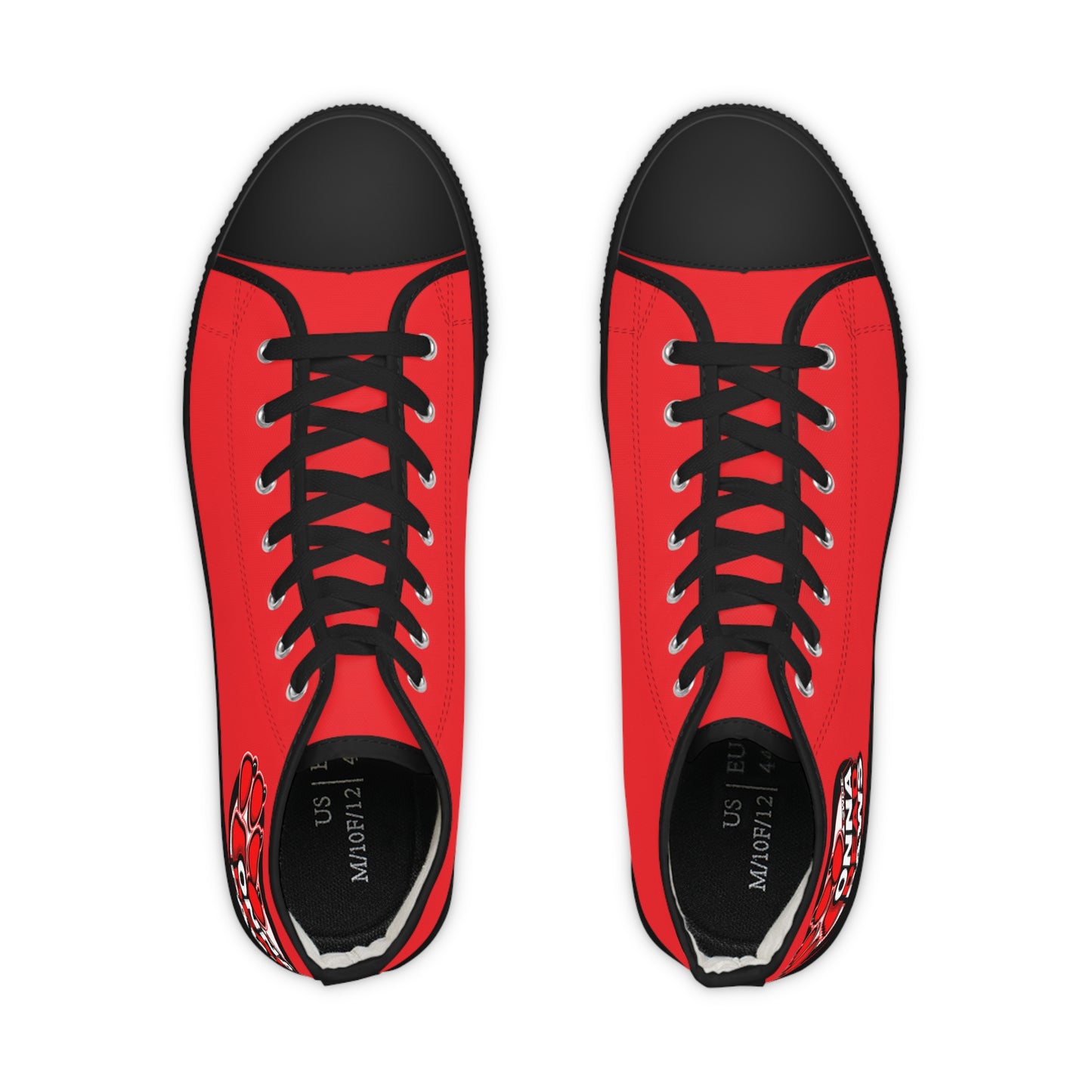 Dead Paws Red logo High Top Sneakers