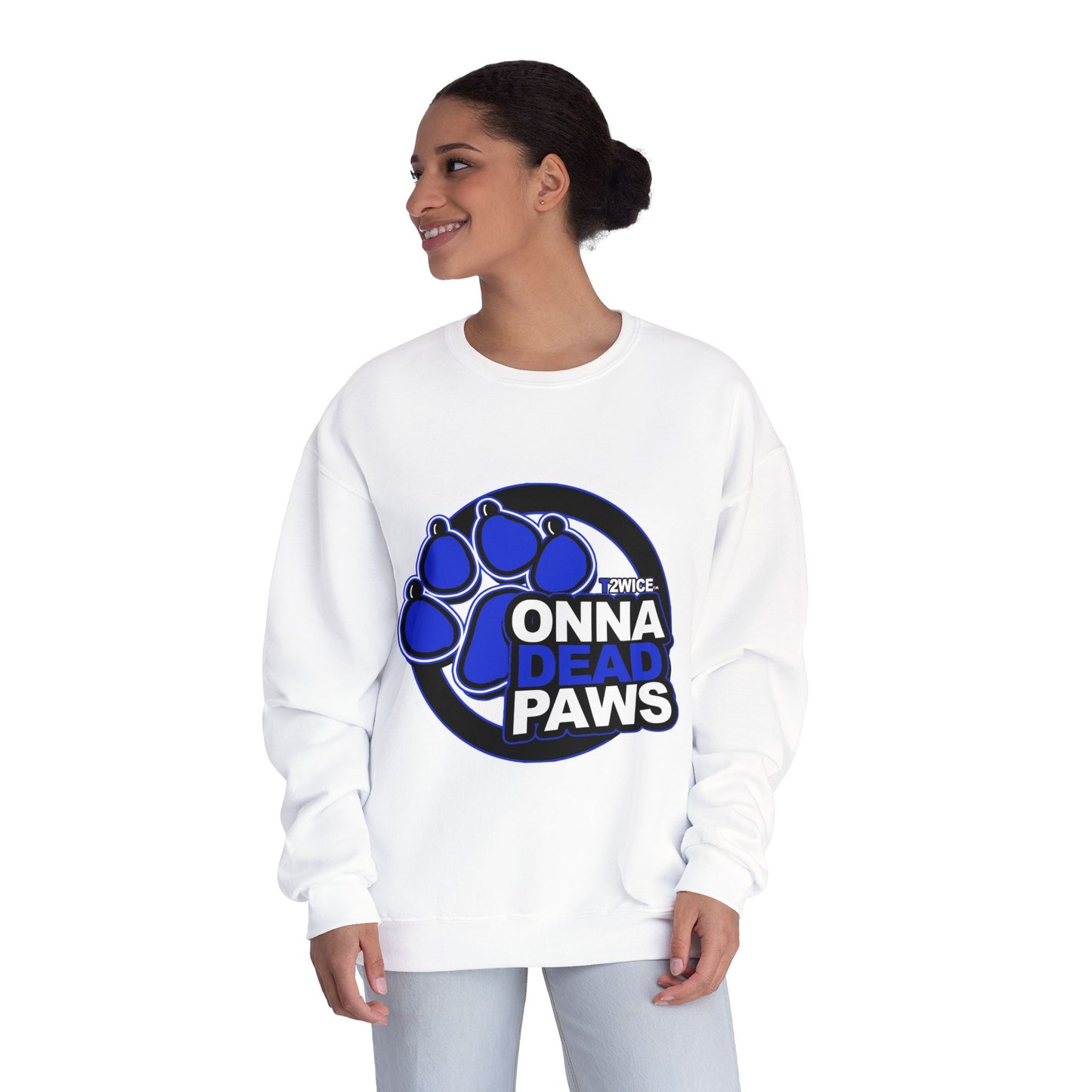 Classic Dead Paws Blue logo Crewneck Sweatshirt
