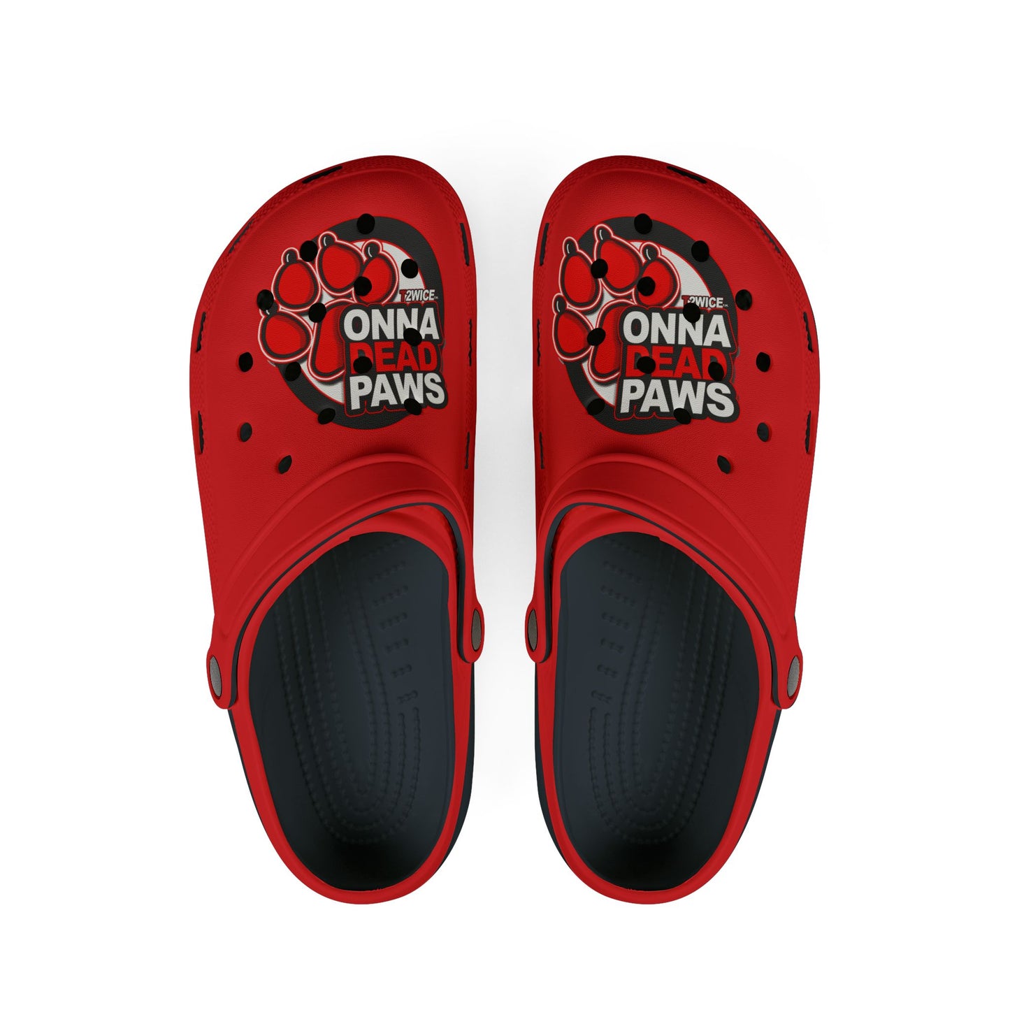 Dead Paws Red and Black Croks
