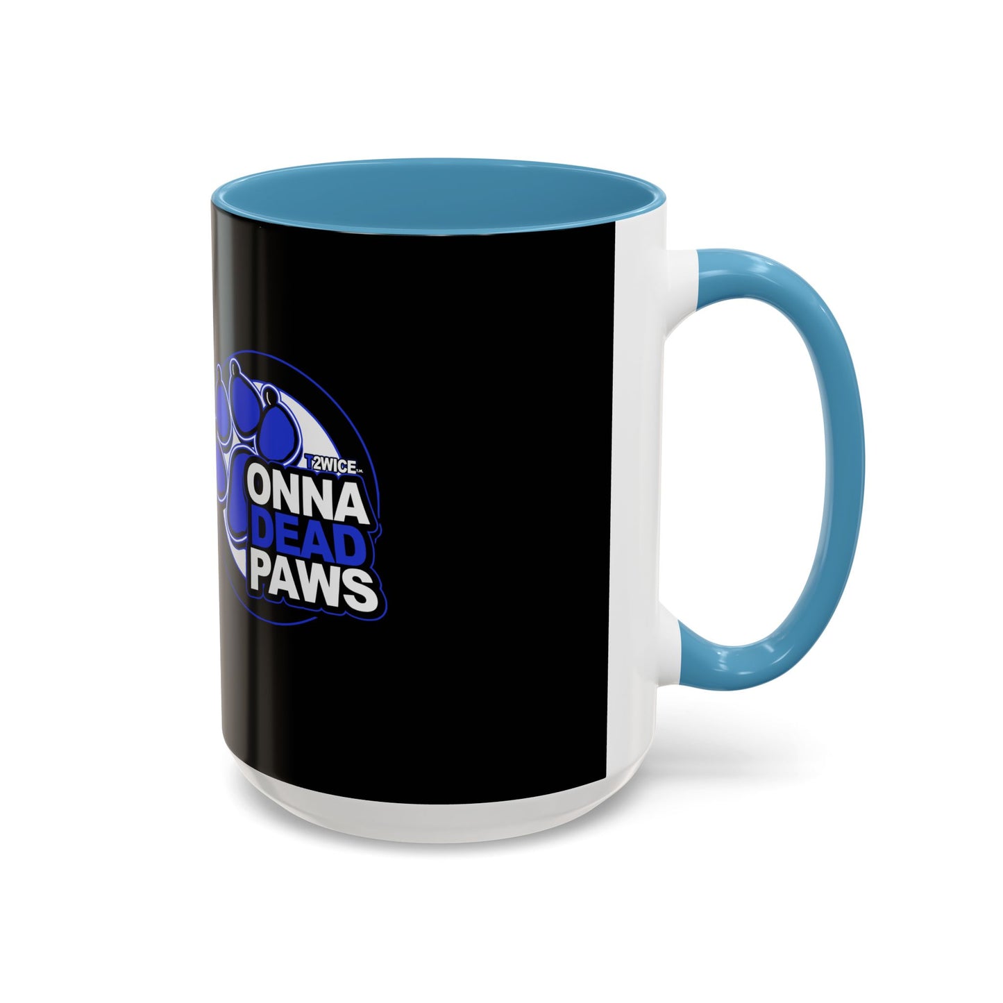 Dead Paws Blue logo Accent Coffee Mug (11, 15oz)