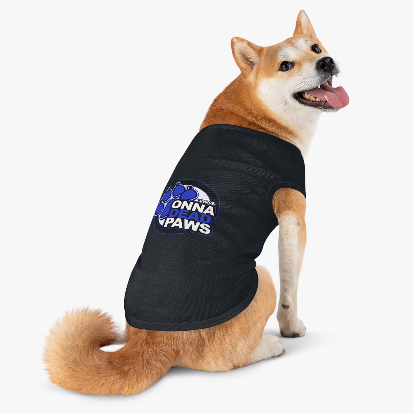 Dead Paws Blue Logo Pet Tank Top