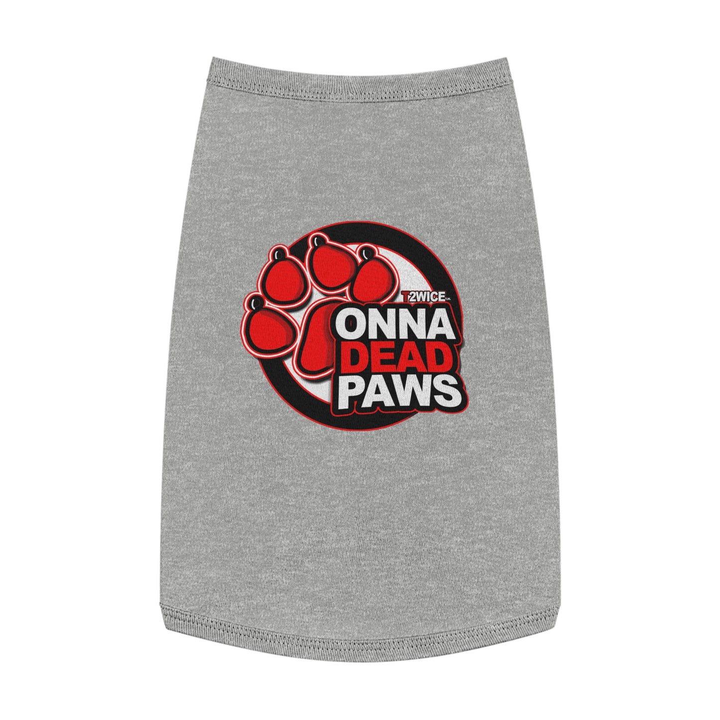 Dead Paws Red Logo Pet Tank Top