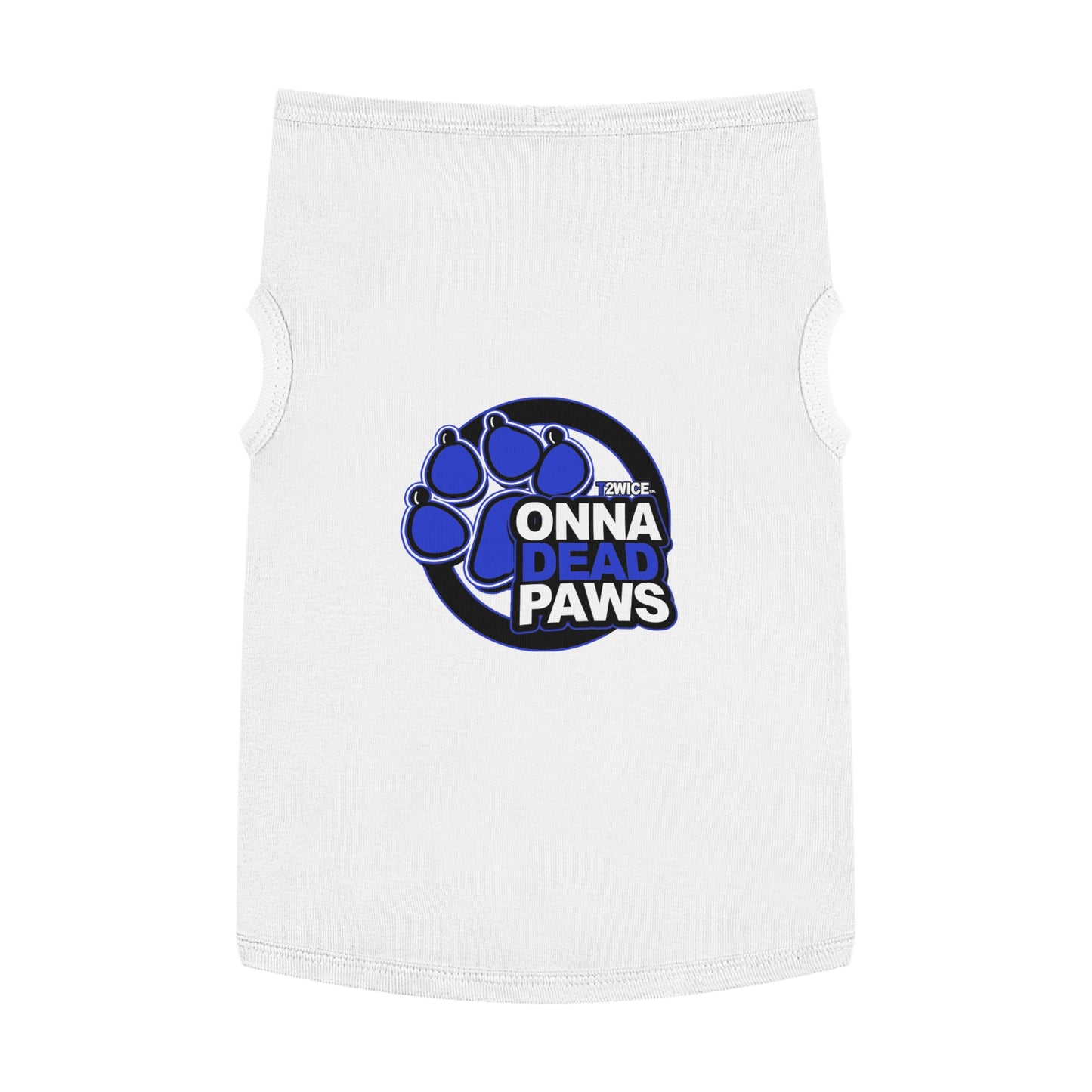 Dead Paws Blue Logo Pet Tank Top