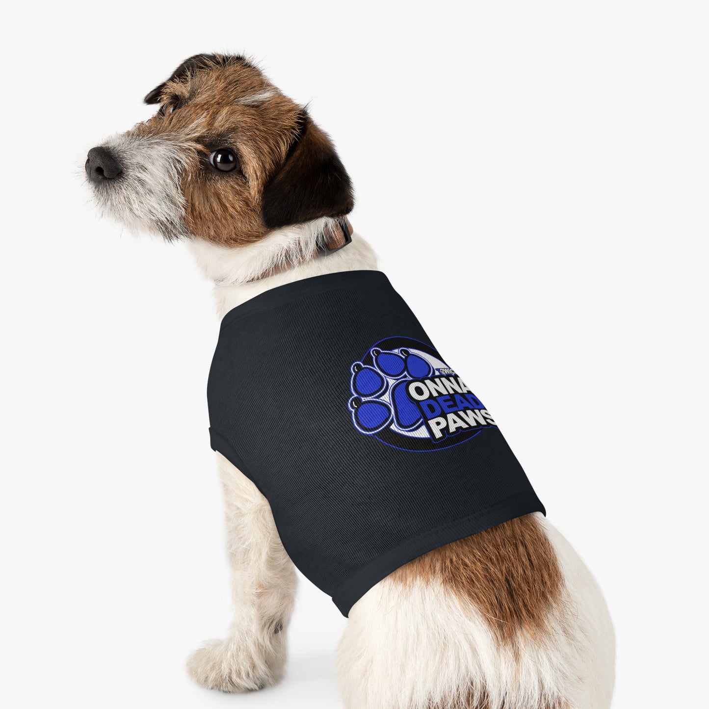 Dead Paws Blue Logo Pet Tank Top