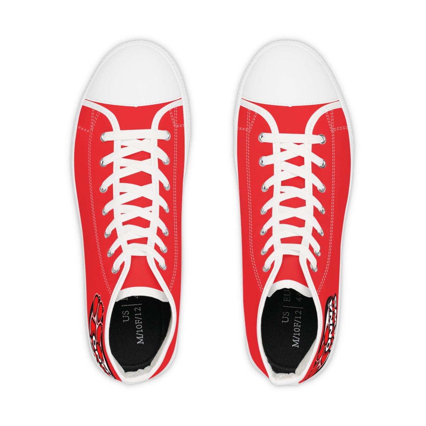 Dead Paws Red logo High Top Sneakers