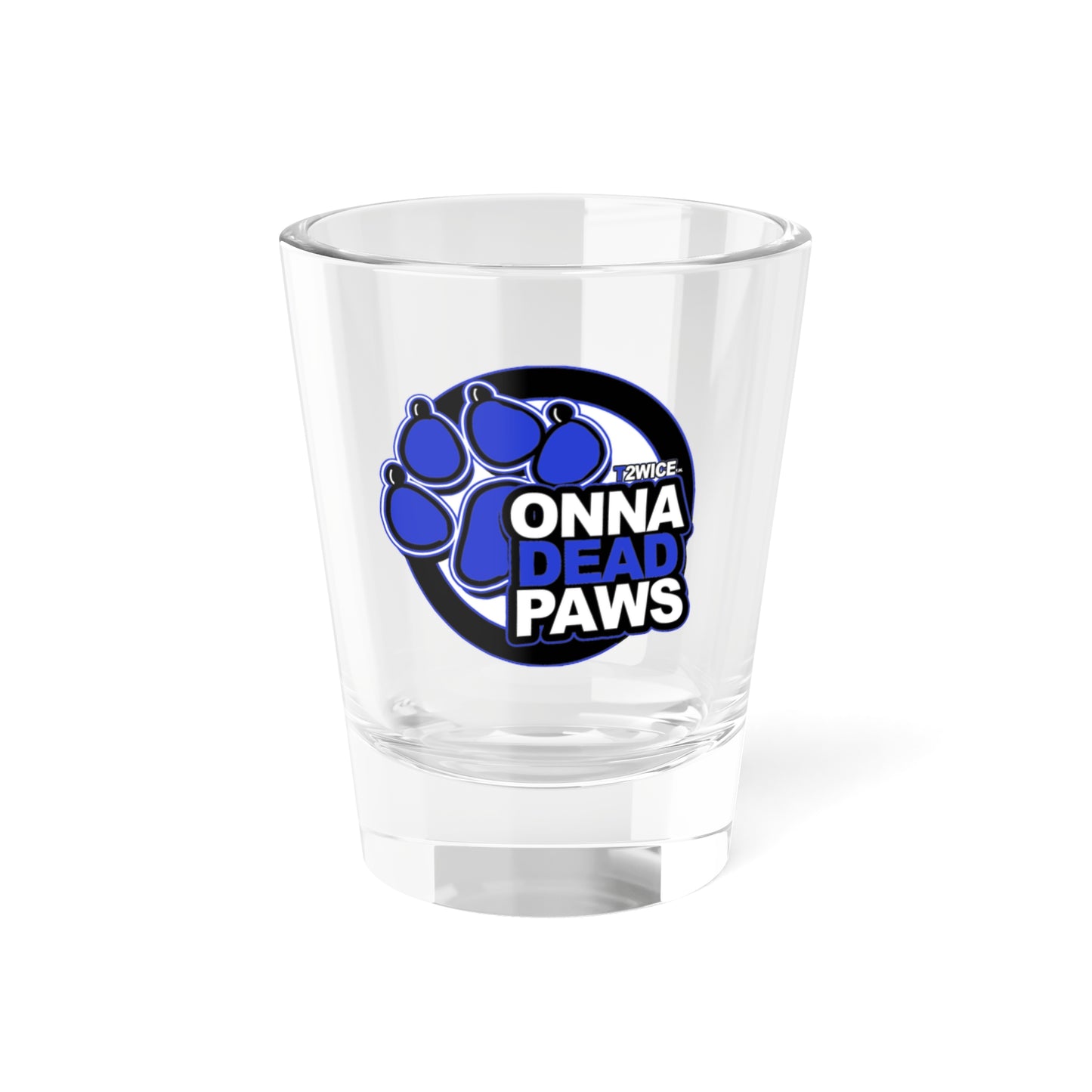 Onna Dead Paws Shot Glass in Blue