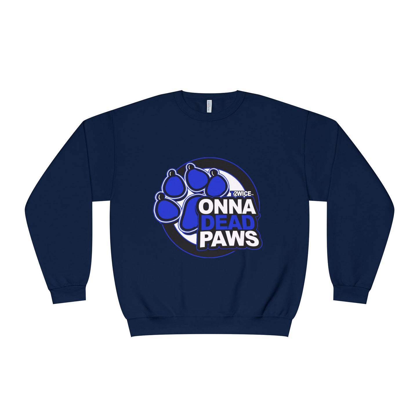 Classic Dead Paws Blue logo Crewneck Sweatshirt