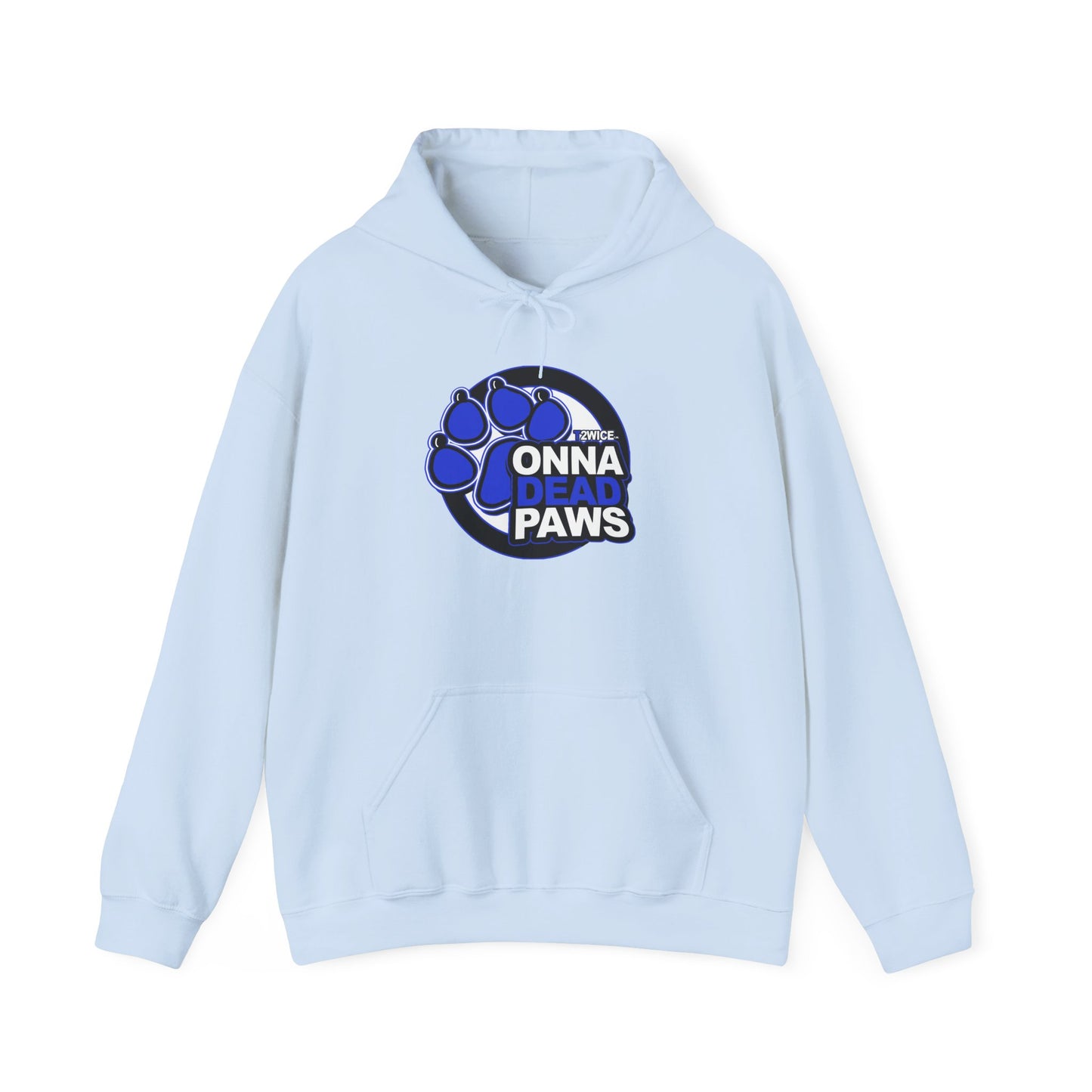 Classic Dead Paws Blue Logo Hooded Sweatshirt