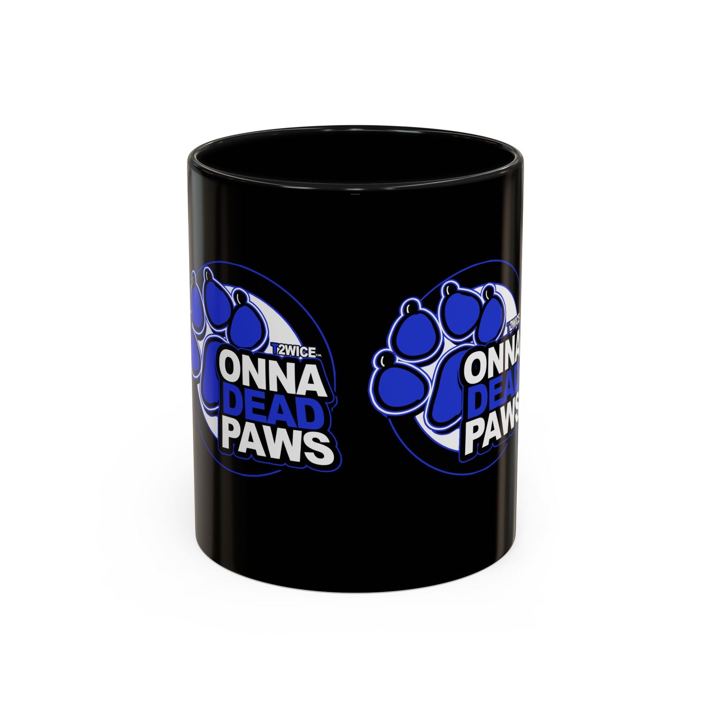 Dead Paws Blue logo Accent Coffee Mug (11, 15oz)
