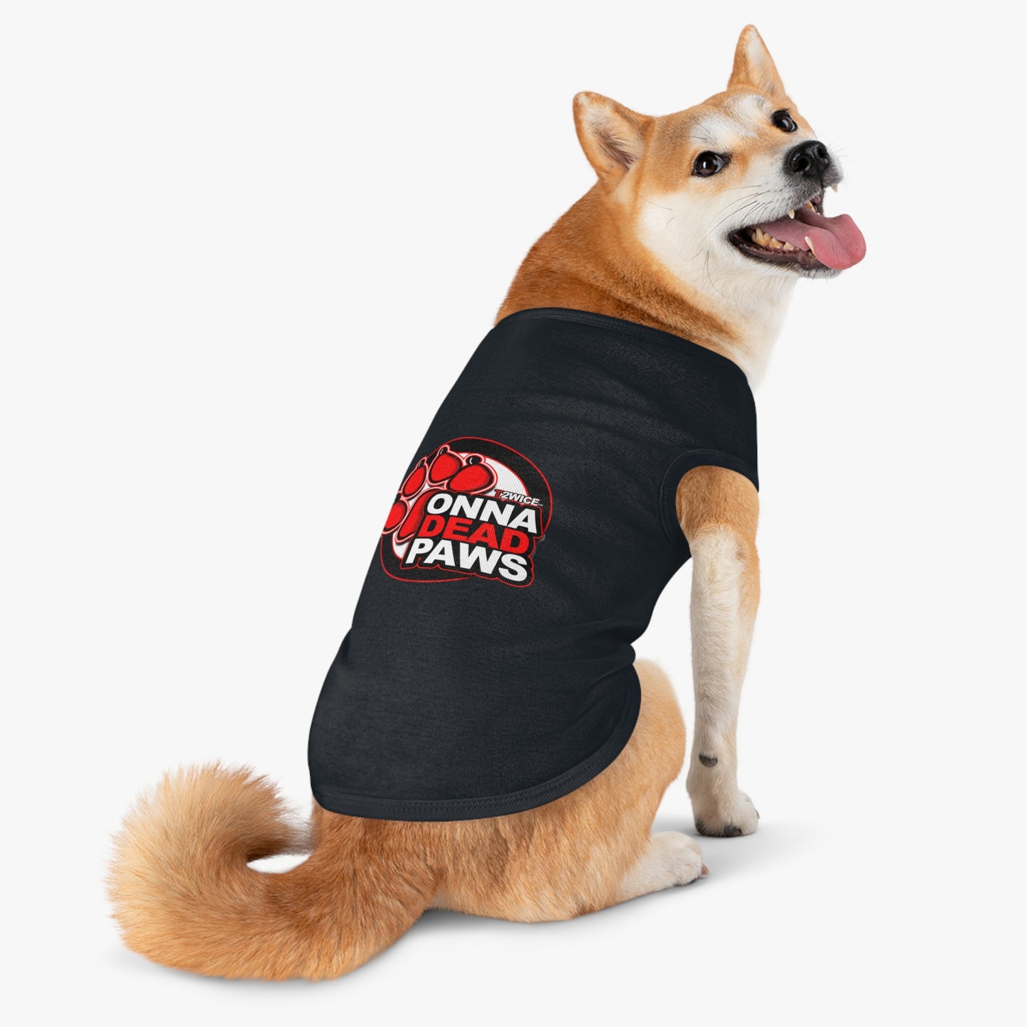 Dead Paws Red Logo Pet Tank Top