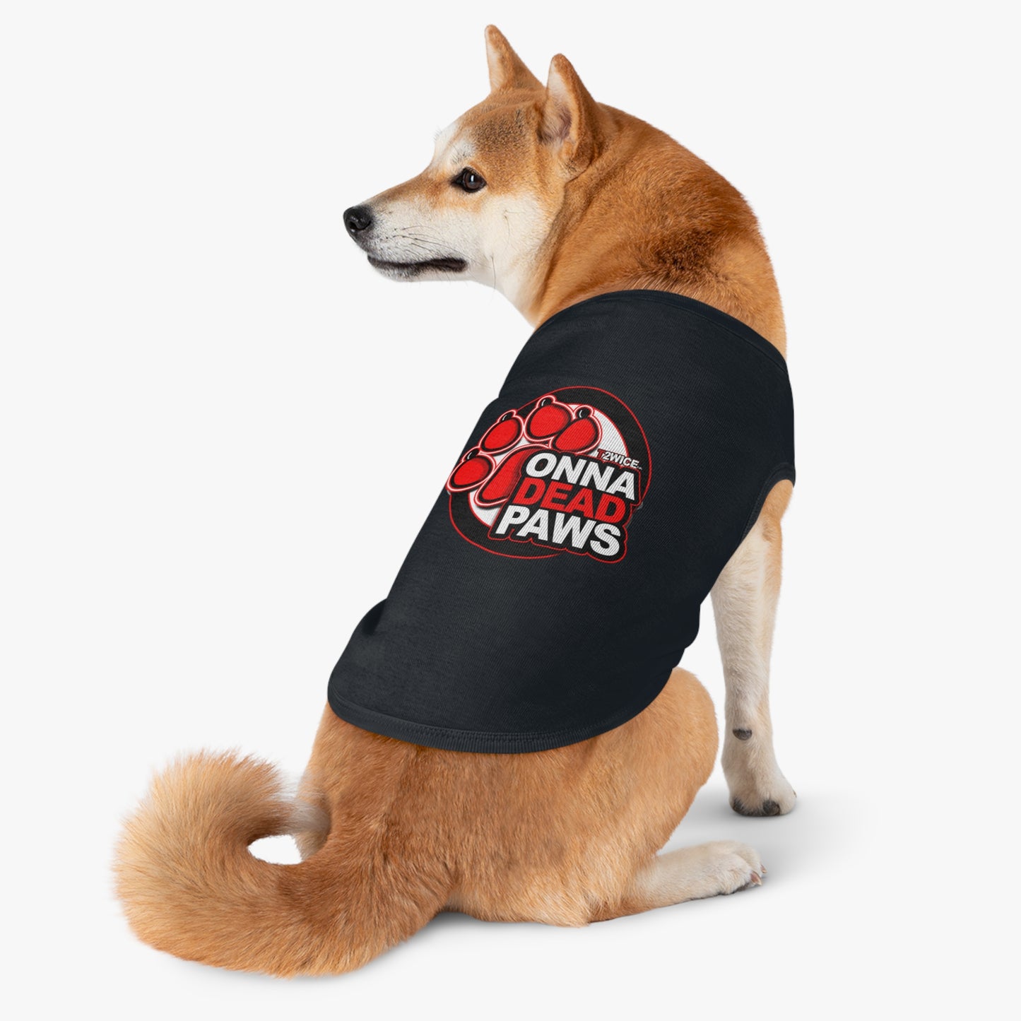 Dead Paws Red Logo Pet Tank Top