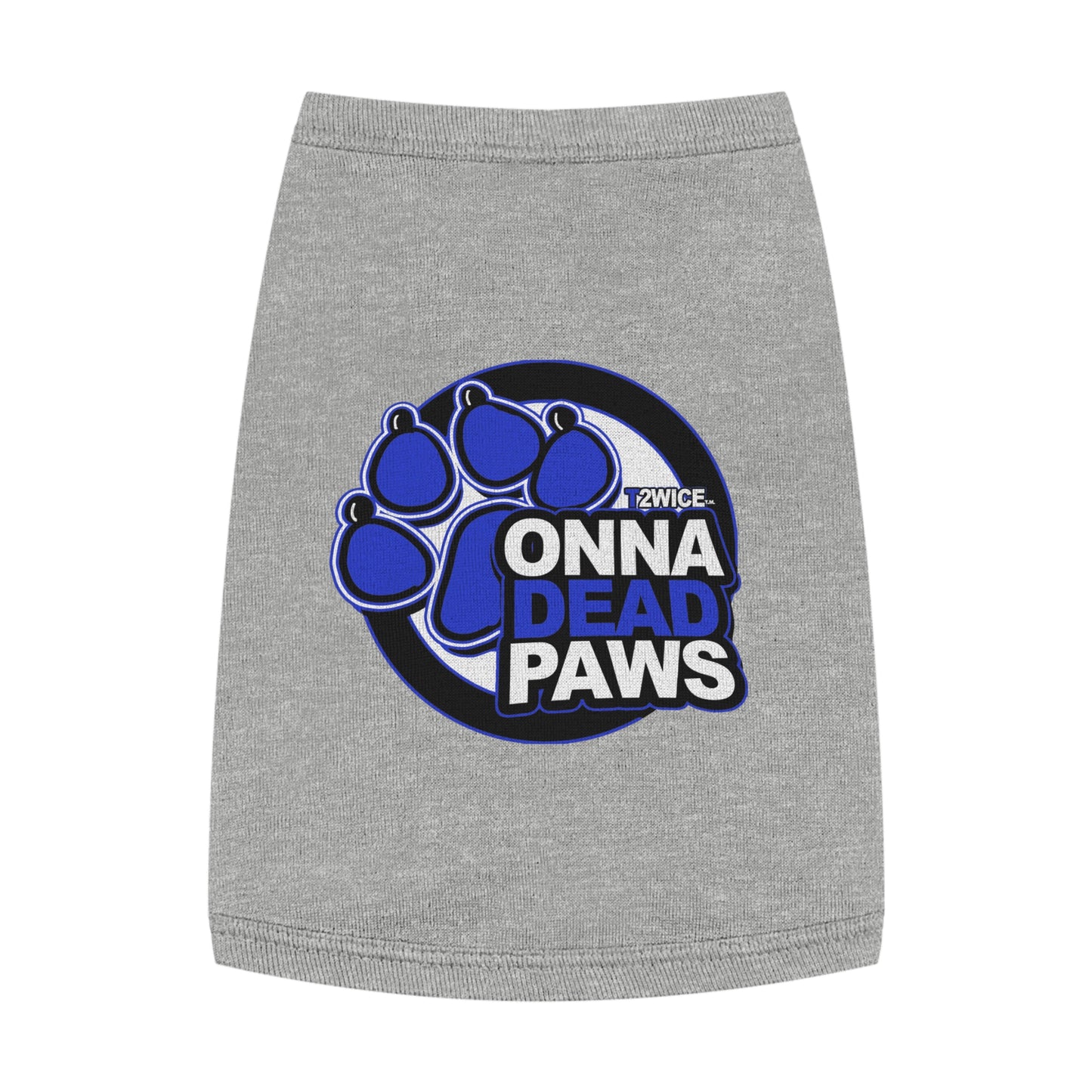 Dead Paws Blue Logo Pet Tank Top