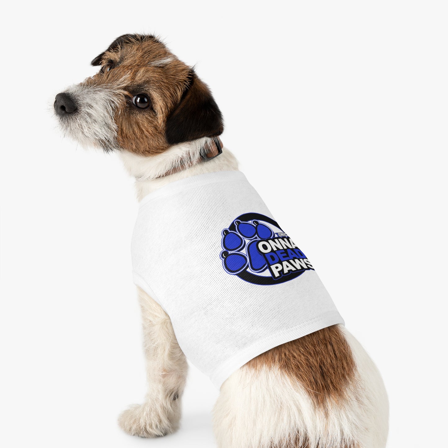 Dead Paws Blue Logo Pet Tank Top