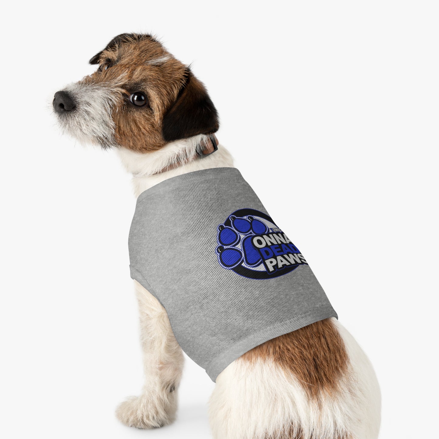Dead Paws Blue Logo Pet Tank Top