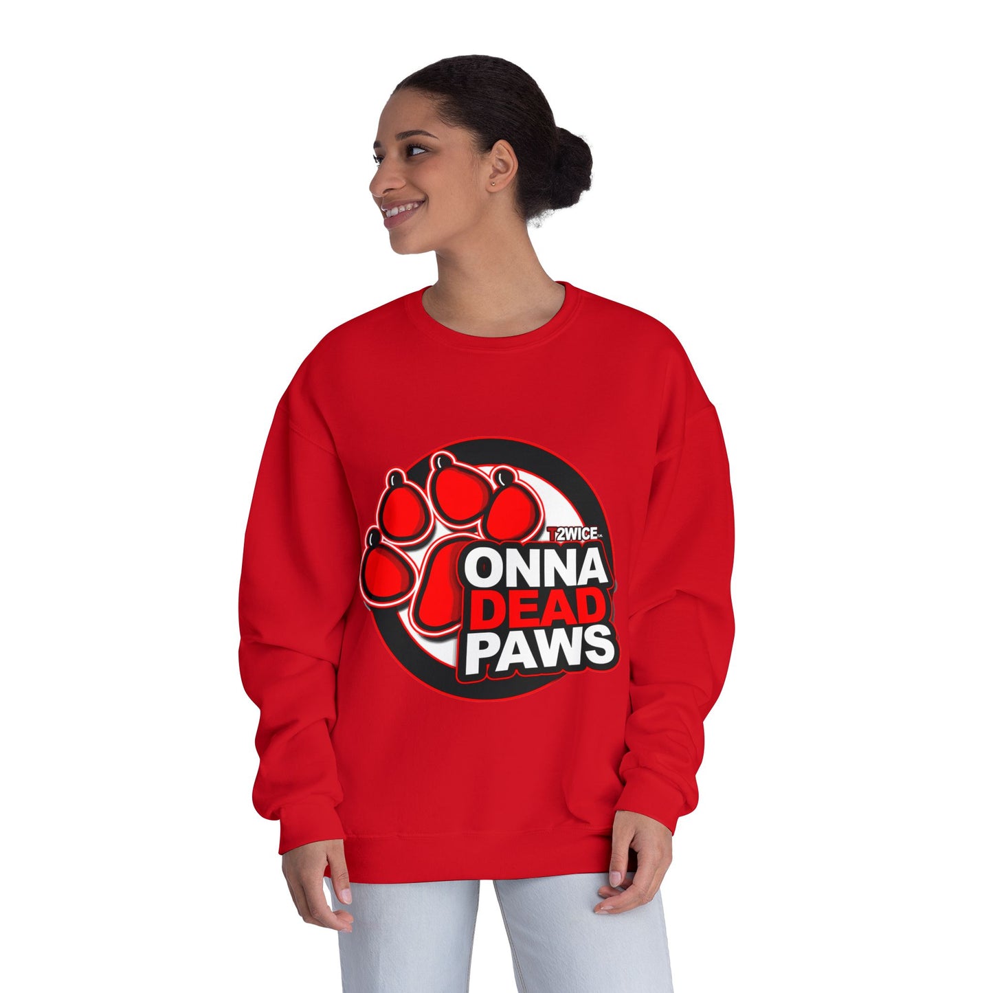 Classic Dead Paws Red Logo Sweater