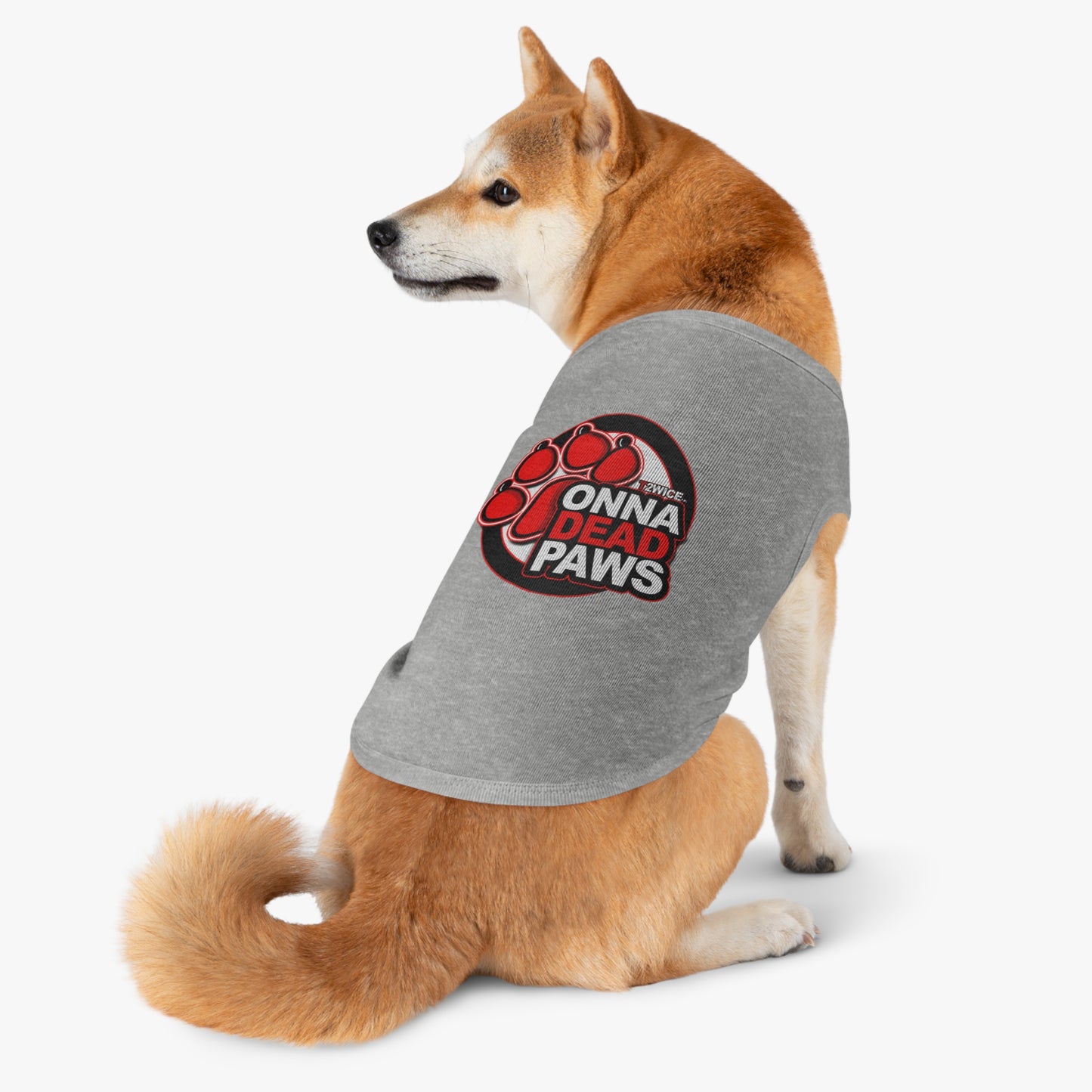 Dead Paws Red Logo Pet Tank Top