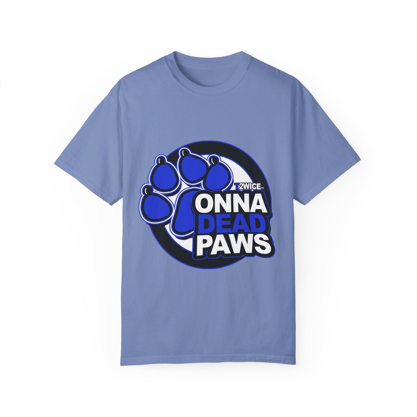 Classic Dead Paws Blue logo T-shirt