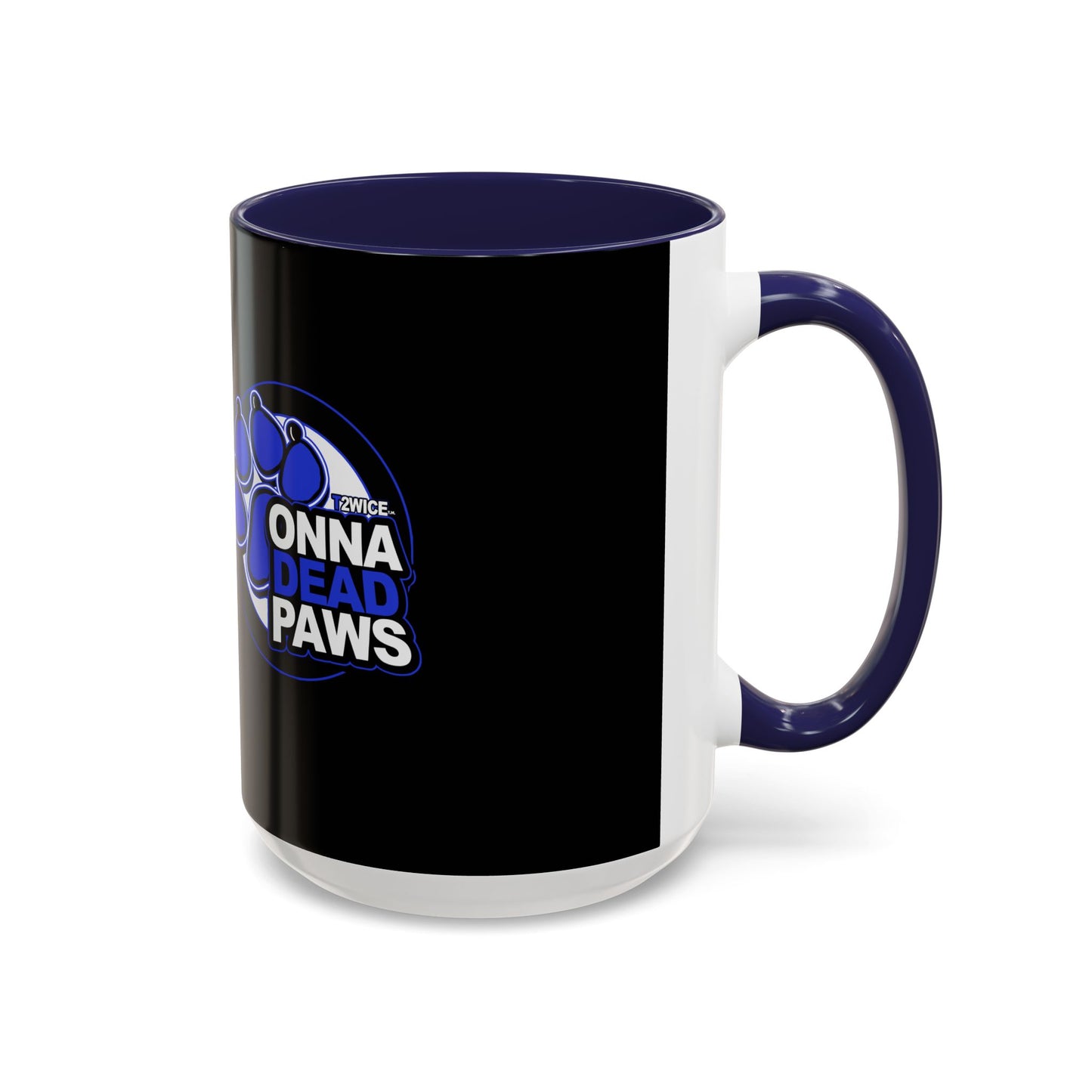 Dead Paws Blue logo Accent Coffee Mug (11, 15oz)