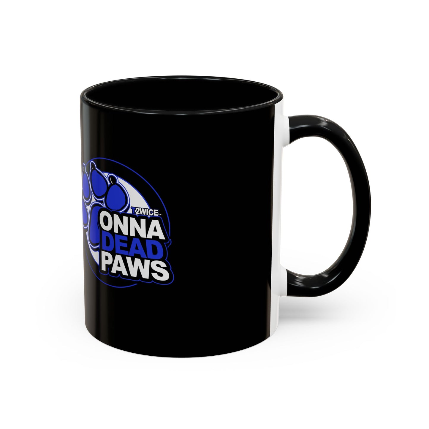 Dead Paws Blue logo Accent Coffee Mug (11, 15oz)