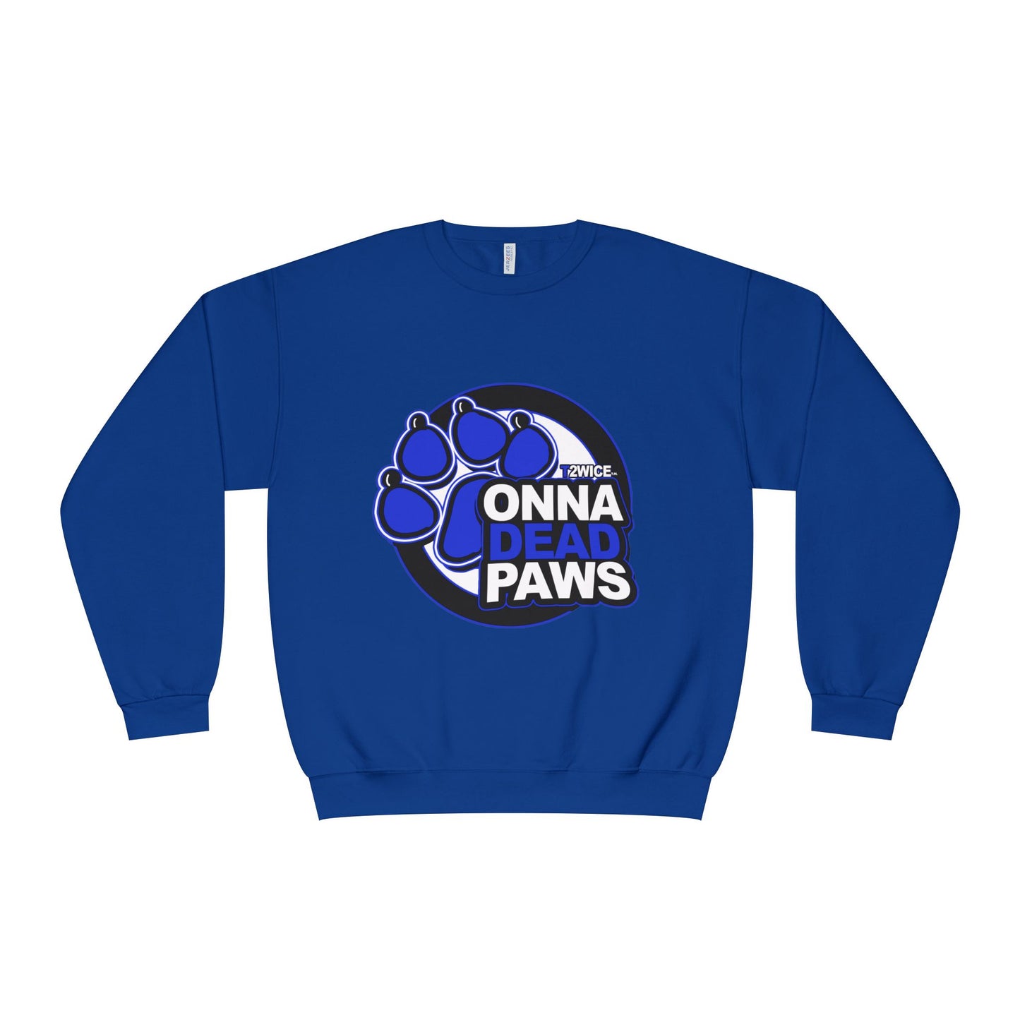 Classic Dead Paws Blue logo  Crewneck Sweatshirt