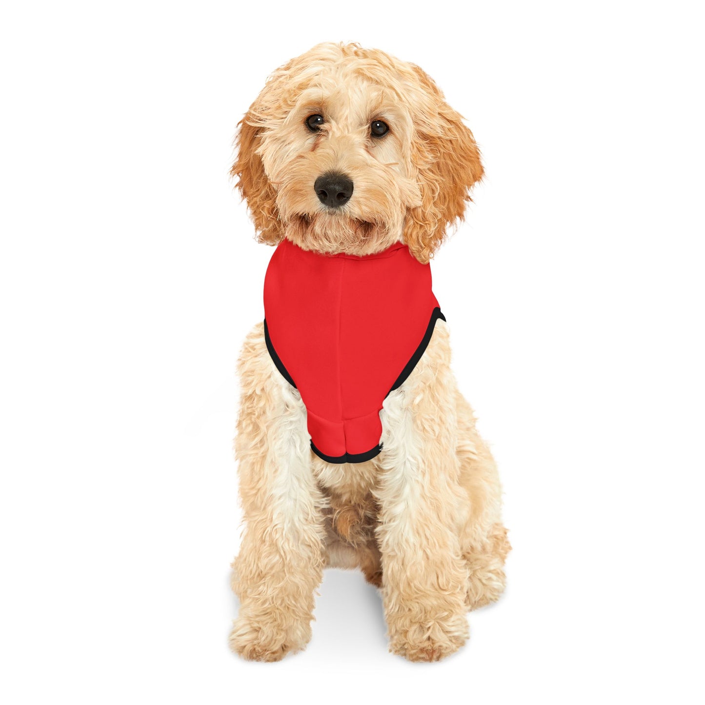 Dead Paws Red Logo Pet Hoodie in Red