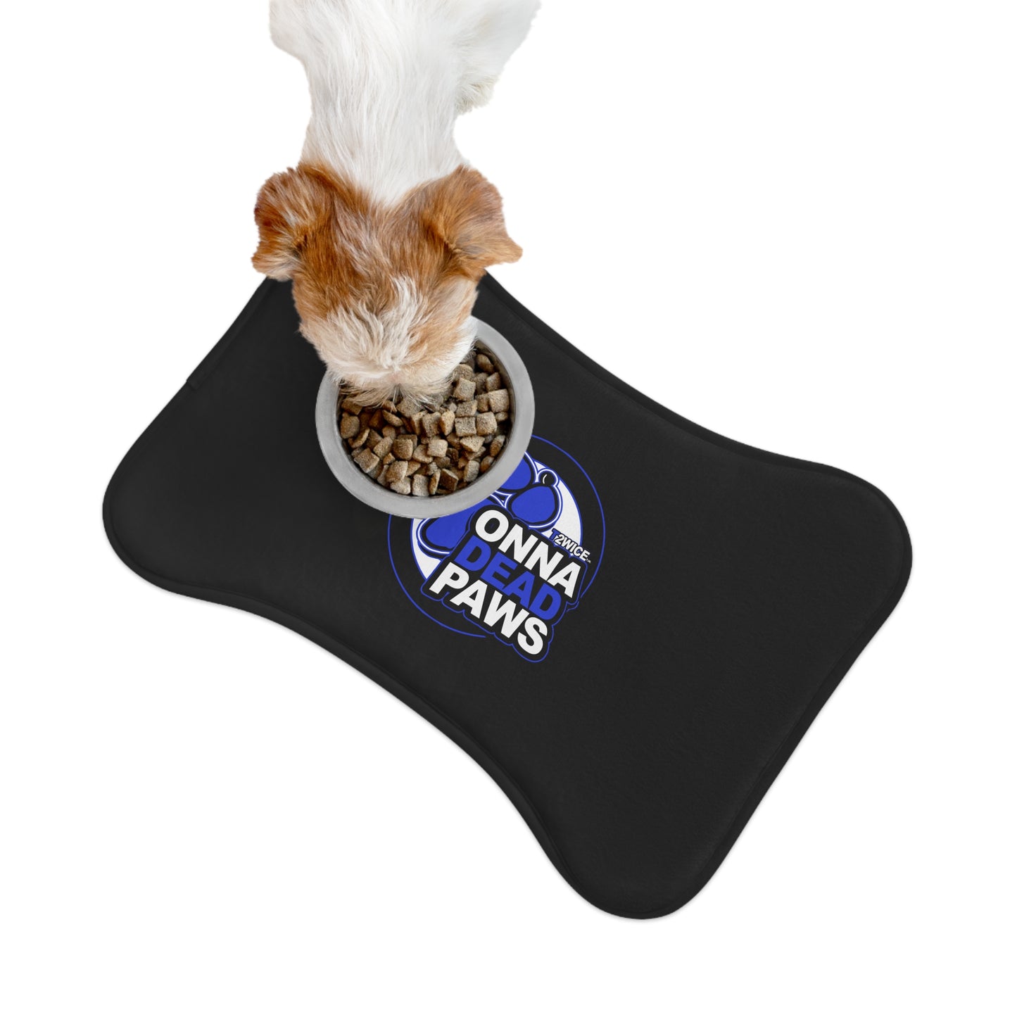 Dead Paws Black and Blue Pet Feeding Mats