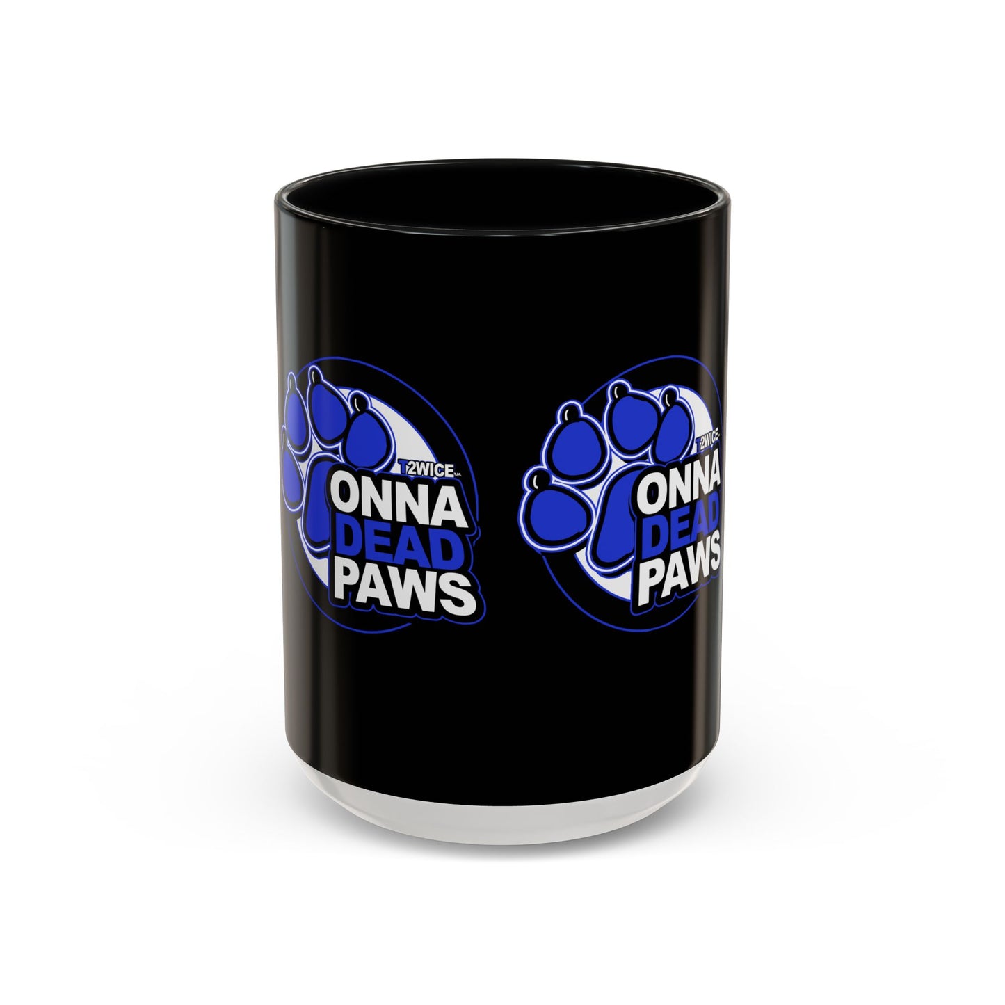 Dead Paws Blue logo Accent Coffee Mug (11, 15oz)