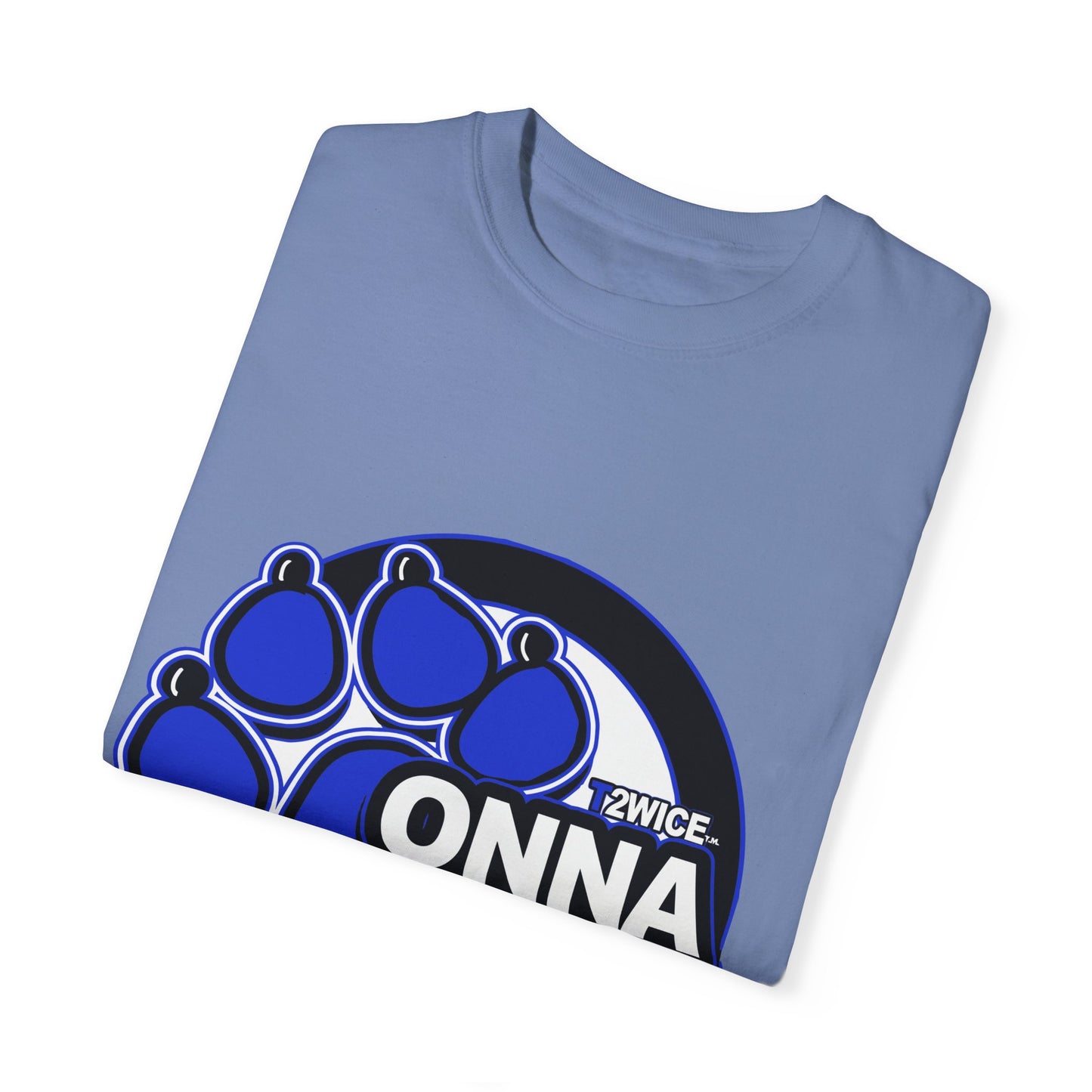 Classic Dead Paws Blue logo T-shirt