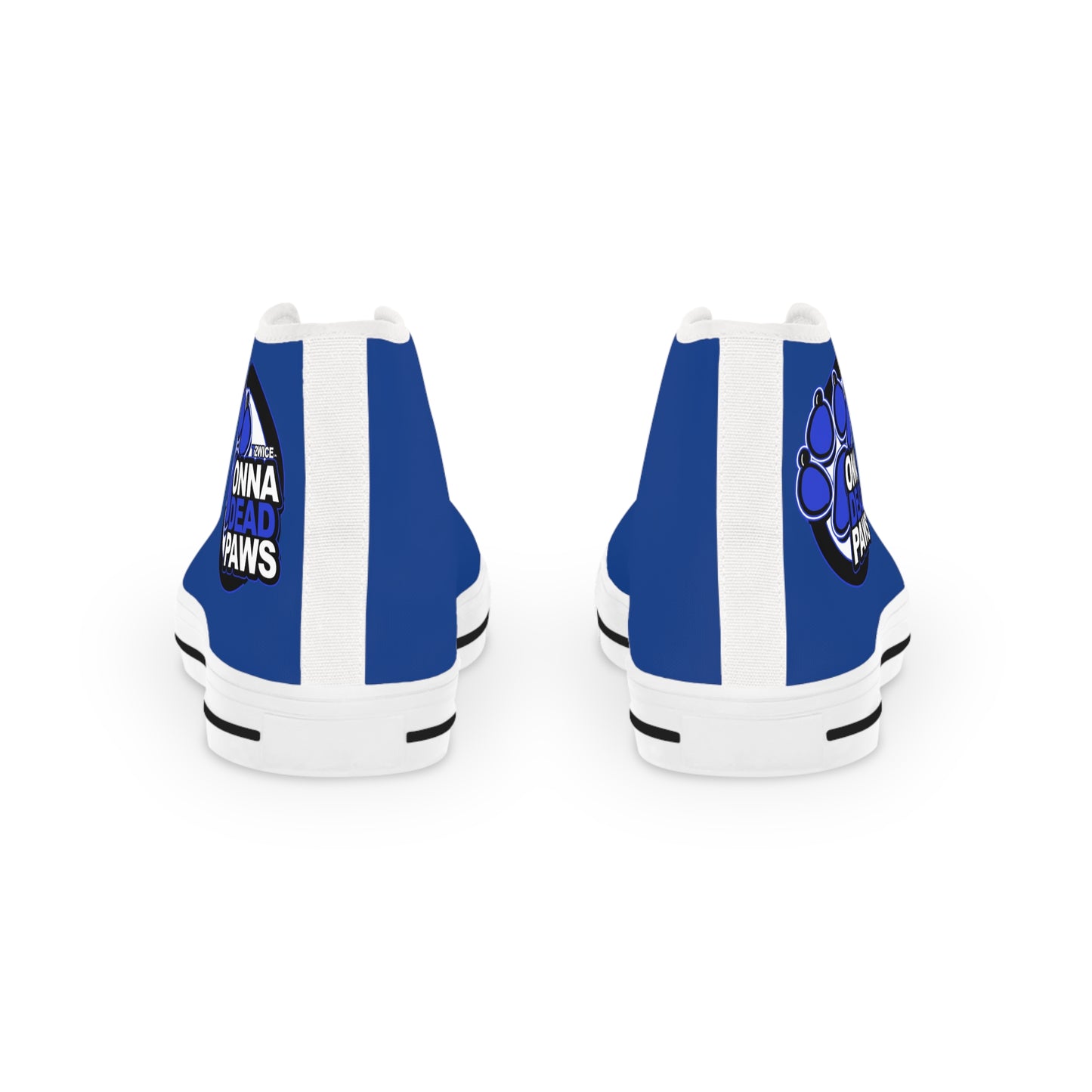 Dead Paws Blue logo Men's High Top Sneakers