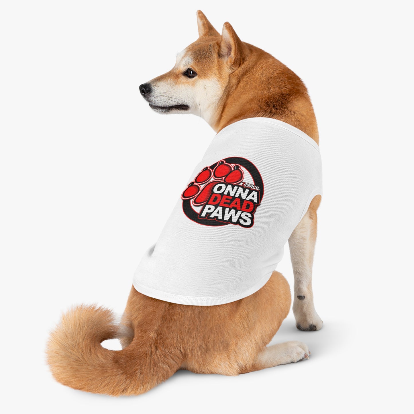 Dead Paws Red Logo Pet Tank Top