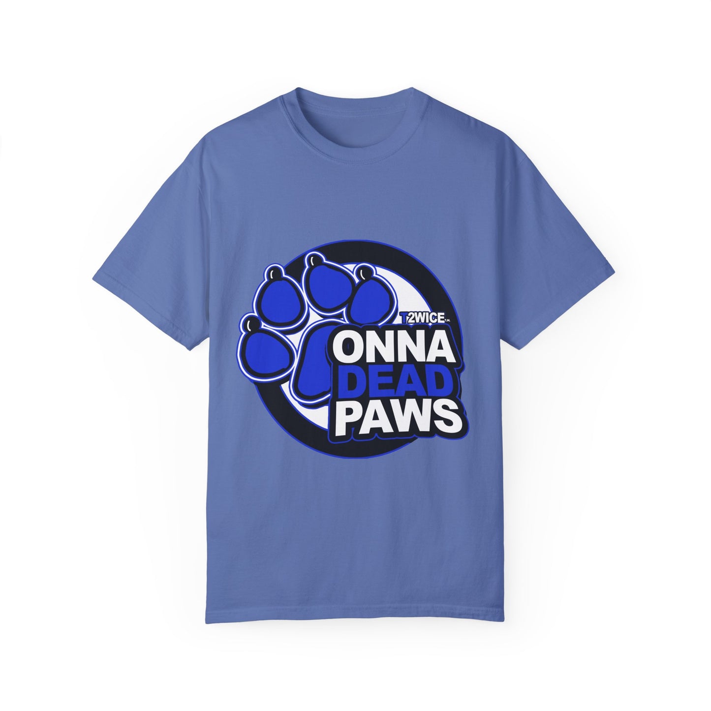 Classic Dead Paws Blue logo T-shirt