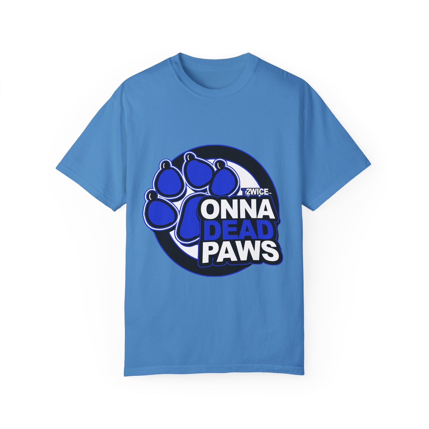 Classic Dead Paws Blue logo T-shirt