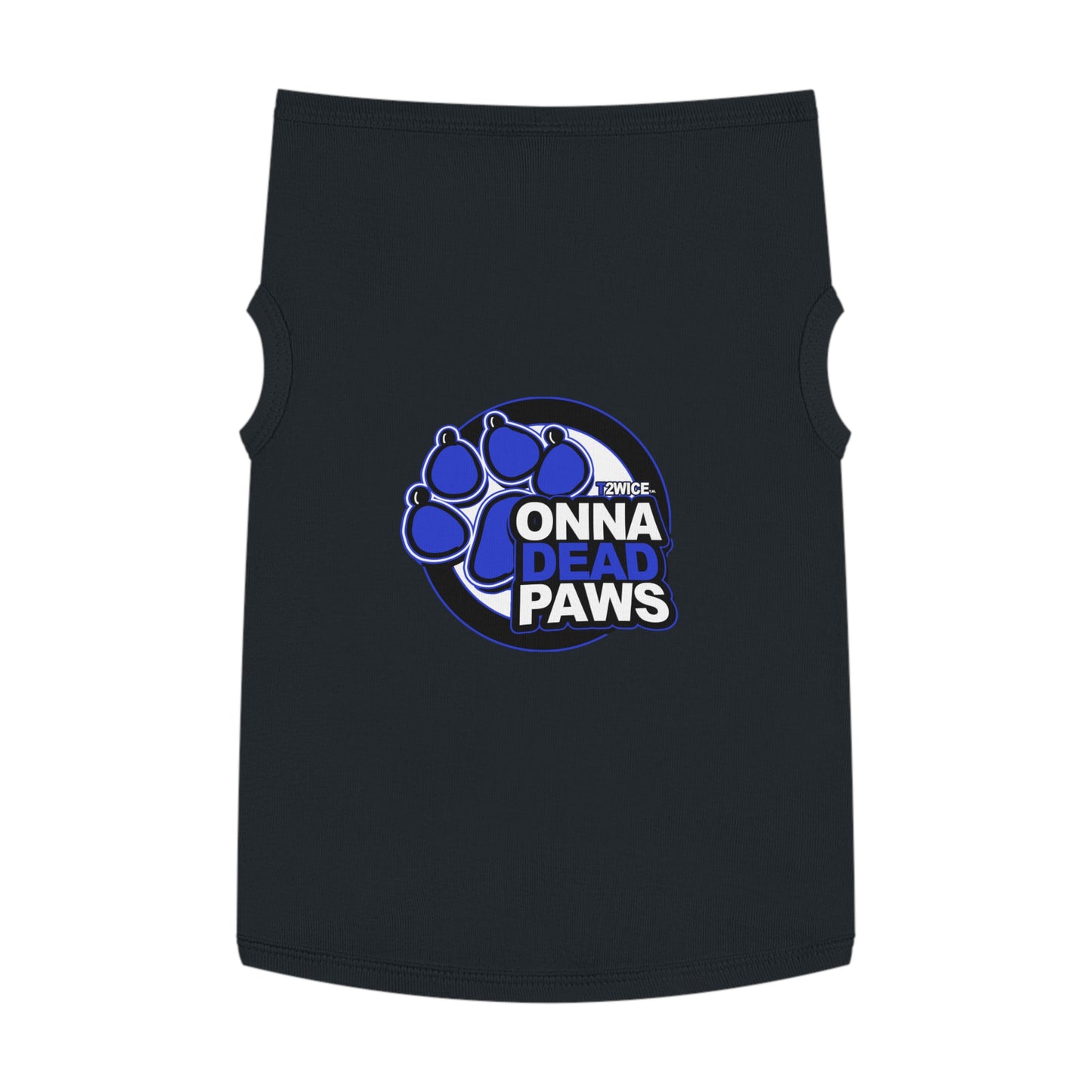 Dead Paws Blue Logo Pet Tank Top