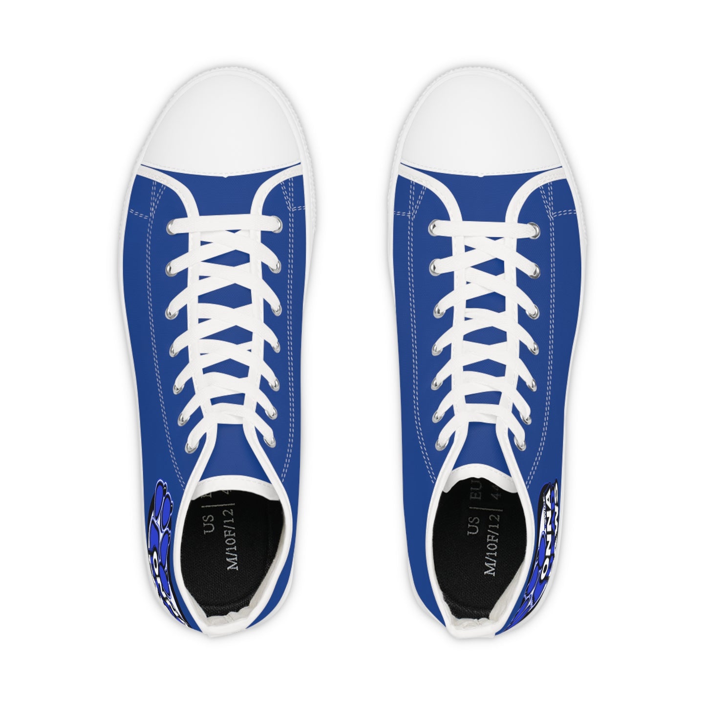 Dead Paws Blue logo Men's High Top Sneakers
