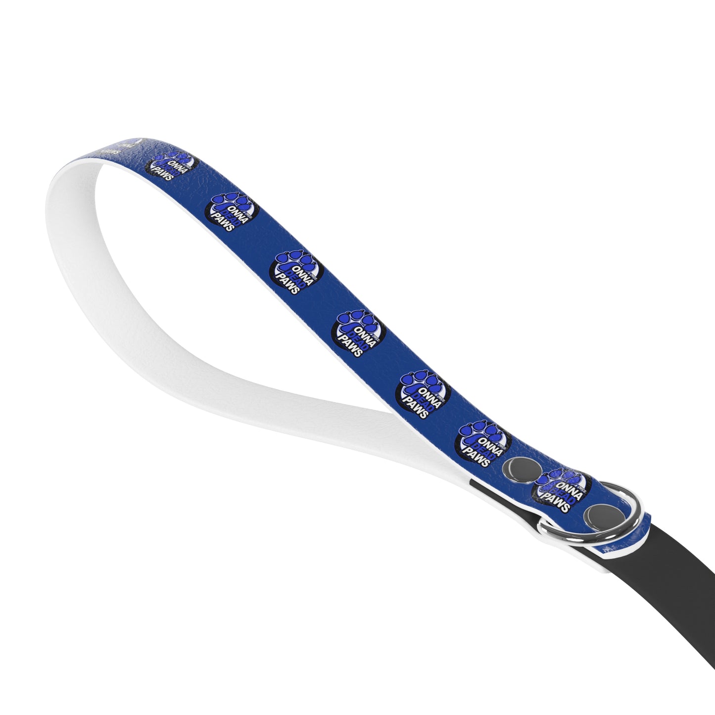 Dead Paws Leash Blue Logo