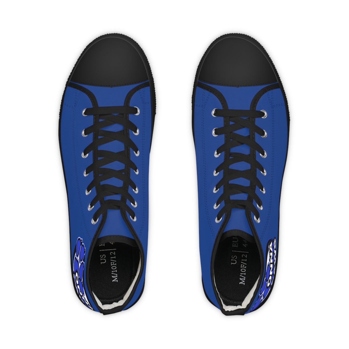 Dead Paws Blue logo Men's High Top Sneakers