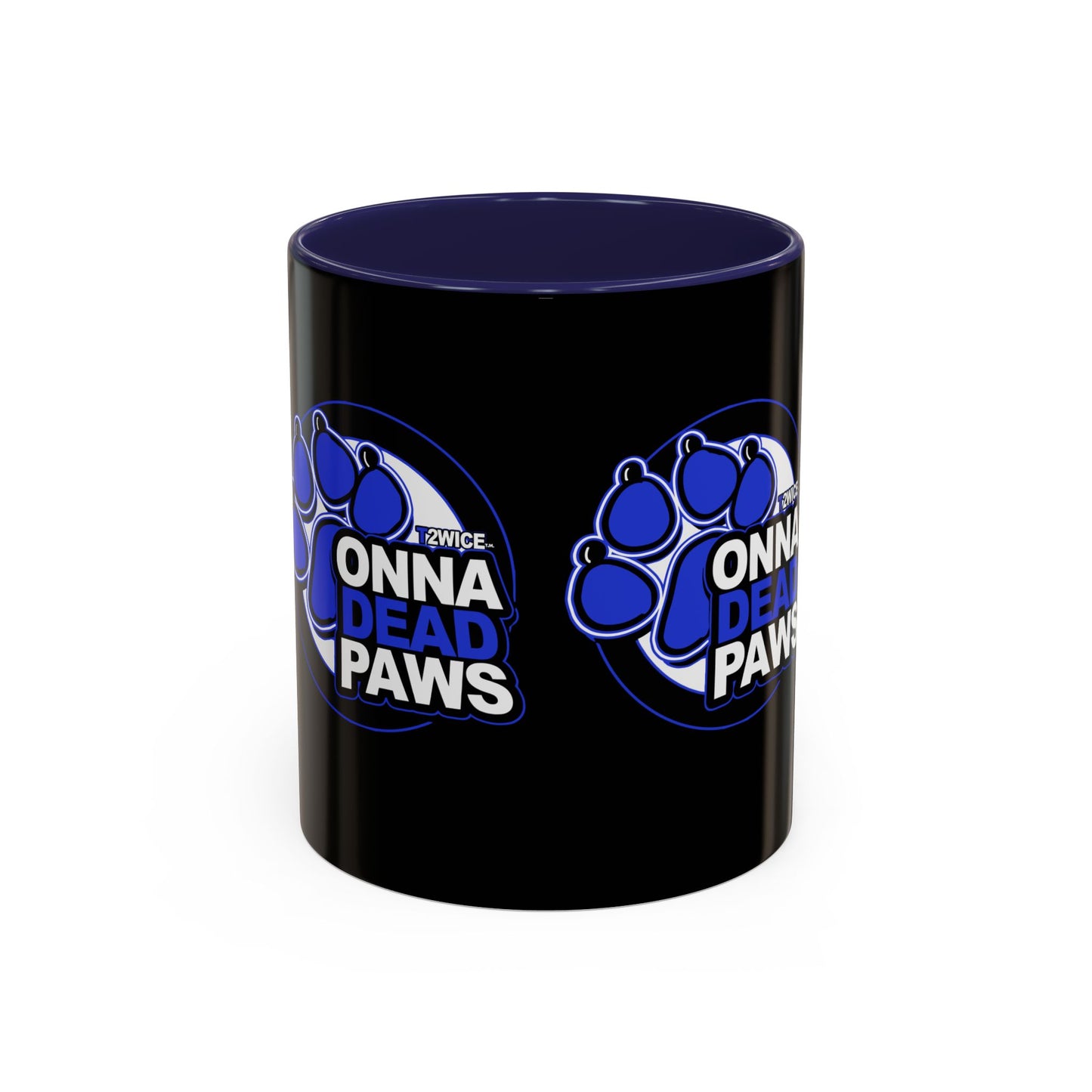 Dead Paws Blue logo Accent Coffee Mug (11, 15oz)