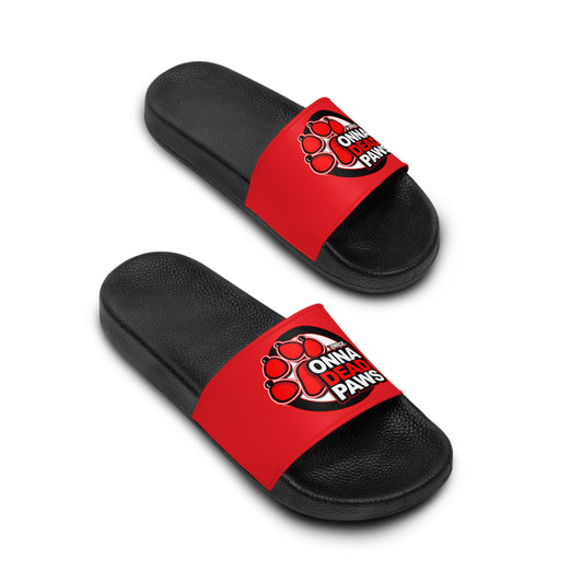 Classic Red and Black Dead Paws Slides