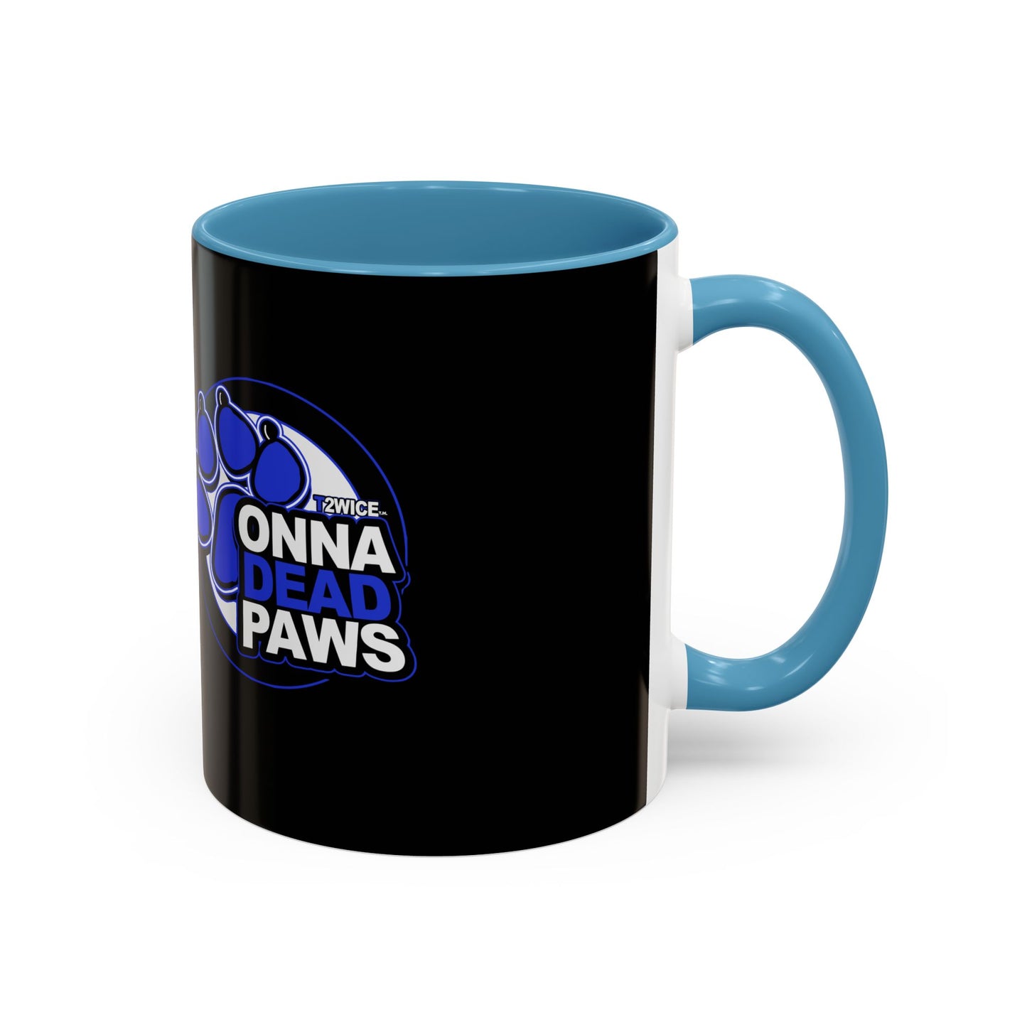 Dead Paws Blue logo Accent Coffee Mug (11, 15oz)