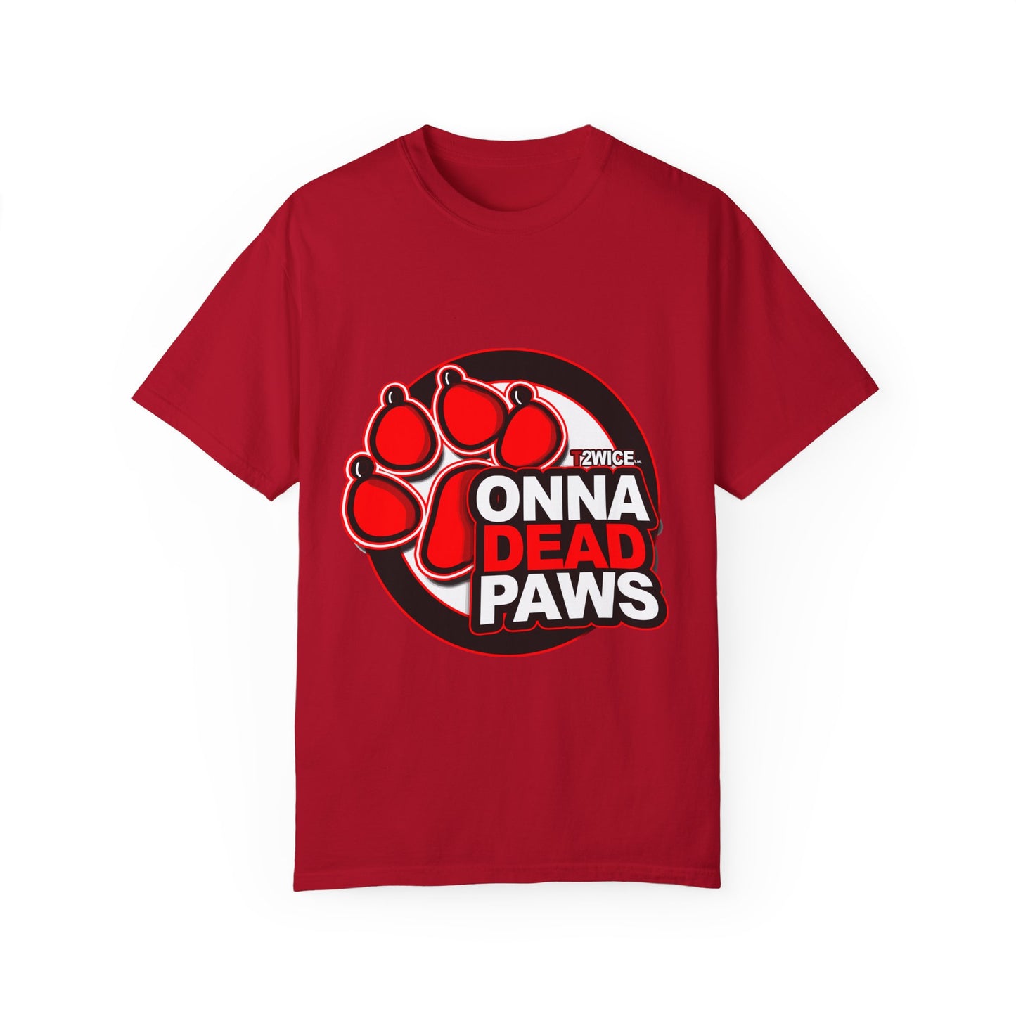 Classic Dead Paws Red Logo T shirt