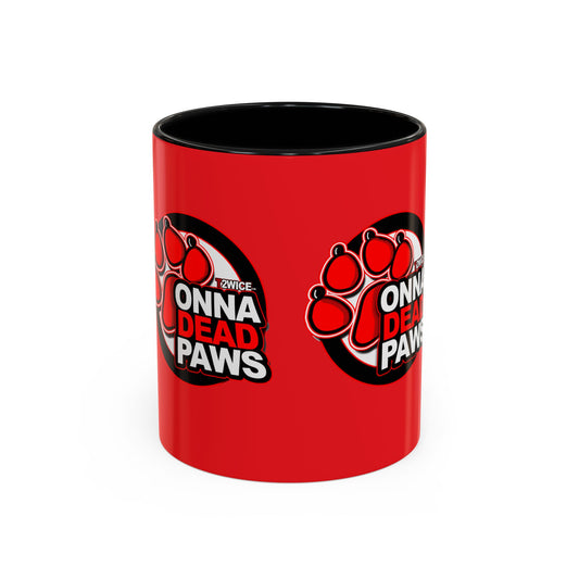 Dead Paws Accent Coffee Mug (11, 15oz)