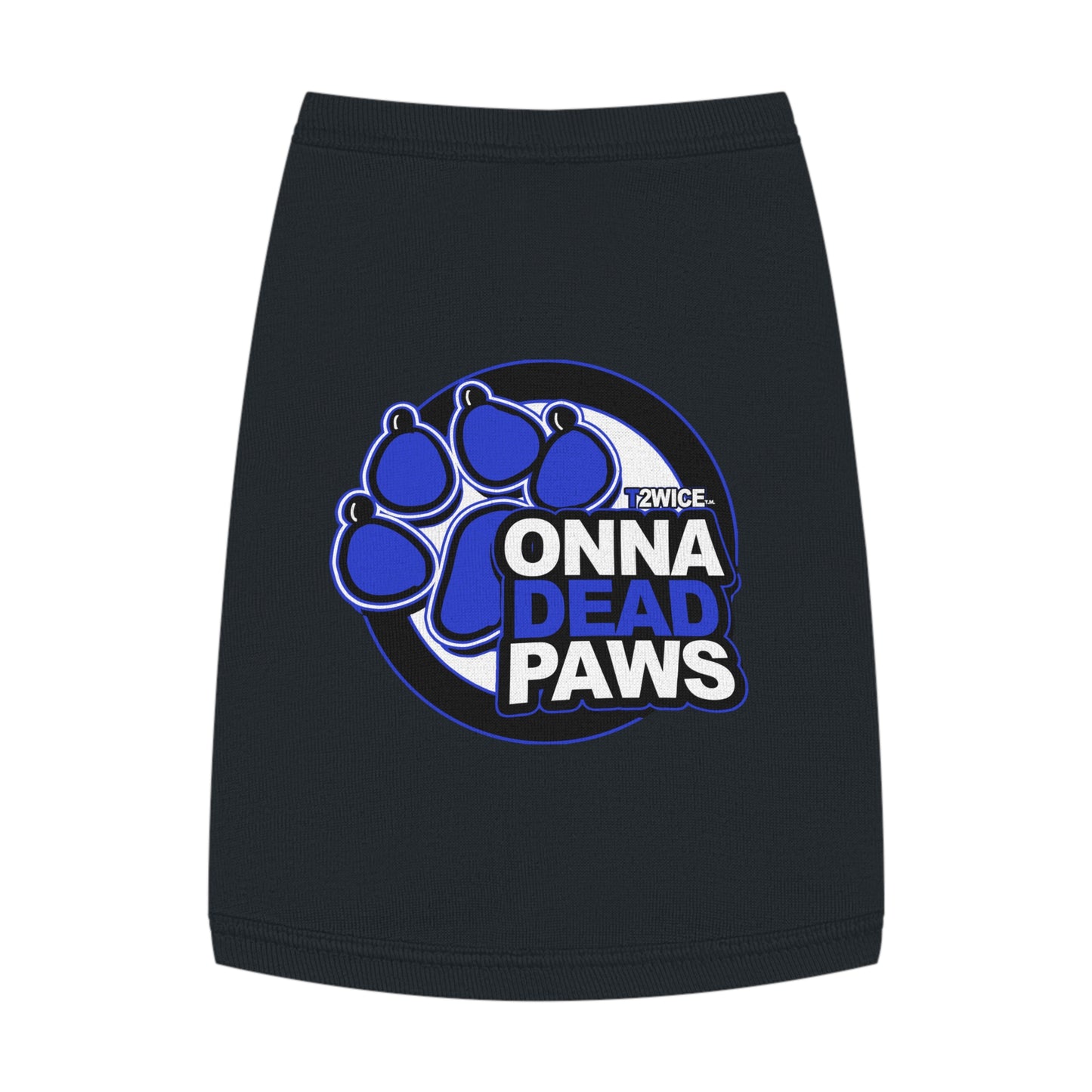 Dead Paws Blue Logo Pet Tank Top