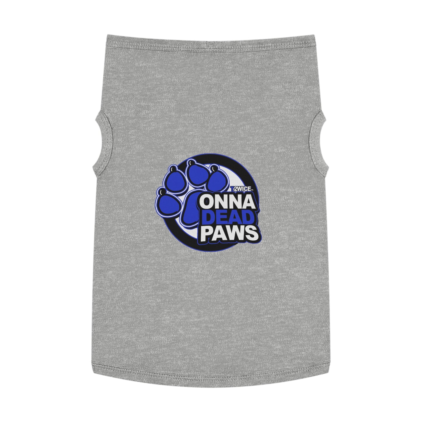 Dead Paws Blue Logo Pet Tank Top