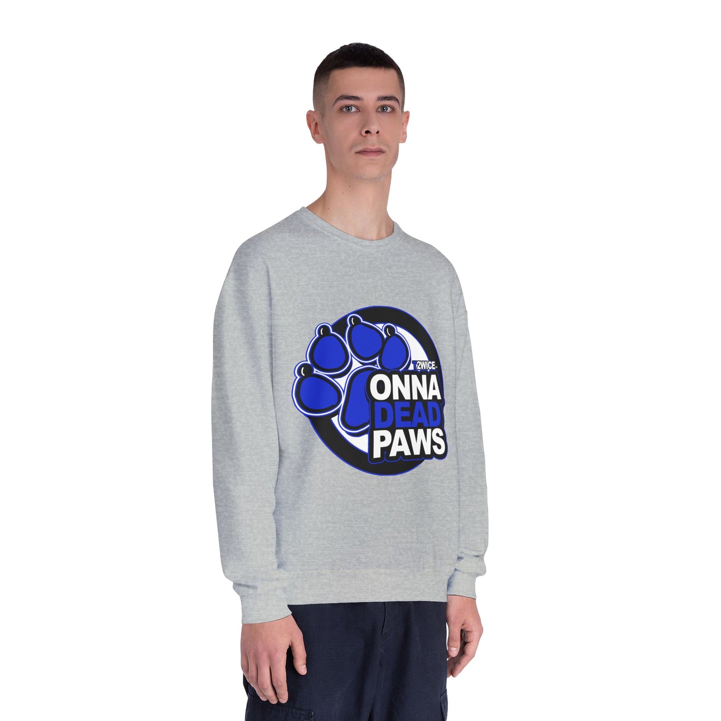 Classic Dead Paws Blue logo  Crewneck Sweatshirt