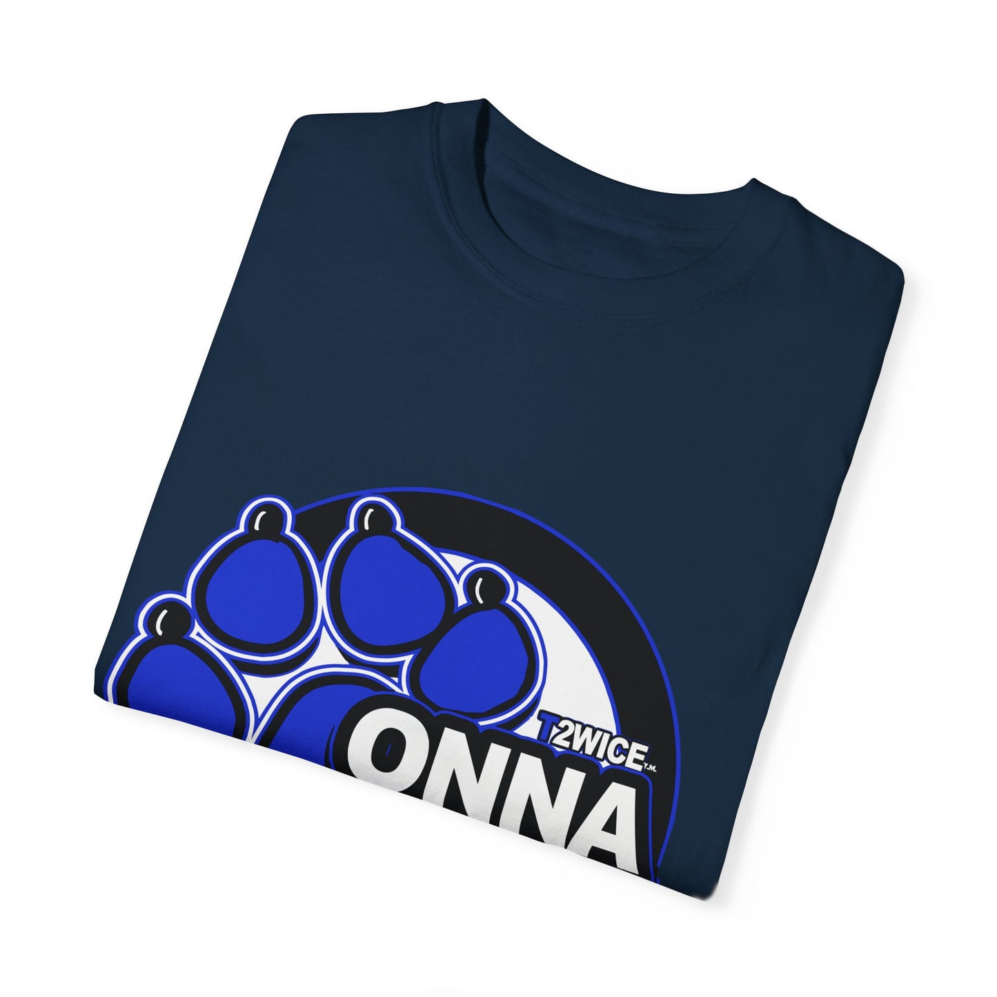 Classic Dead Paws Blue logo T-shirt