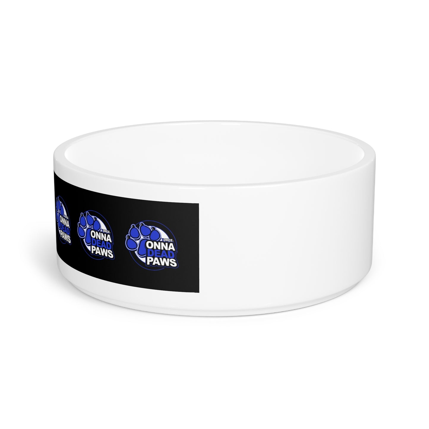 Dead Paws Black and Blue Pet Bowl