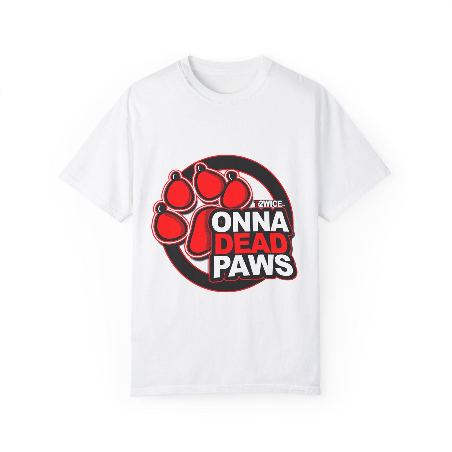 Classic Dead Paws Red Logo T shirt